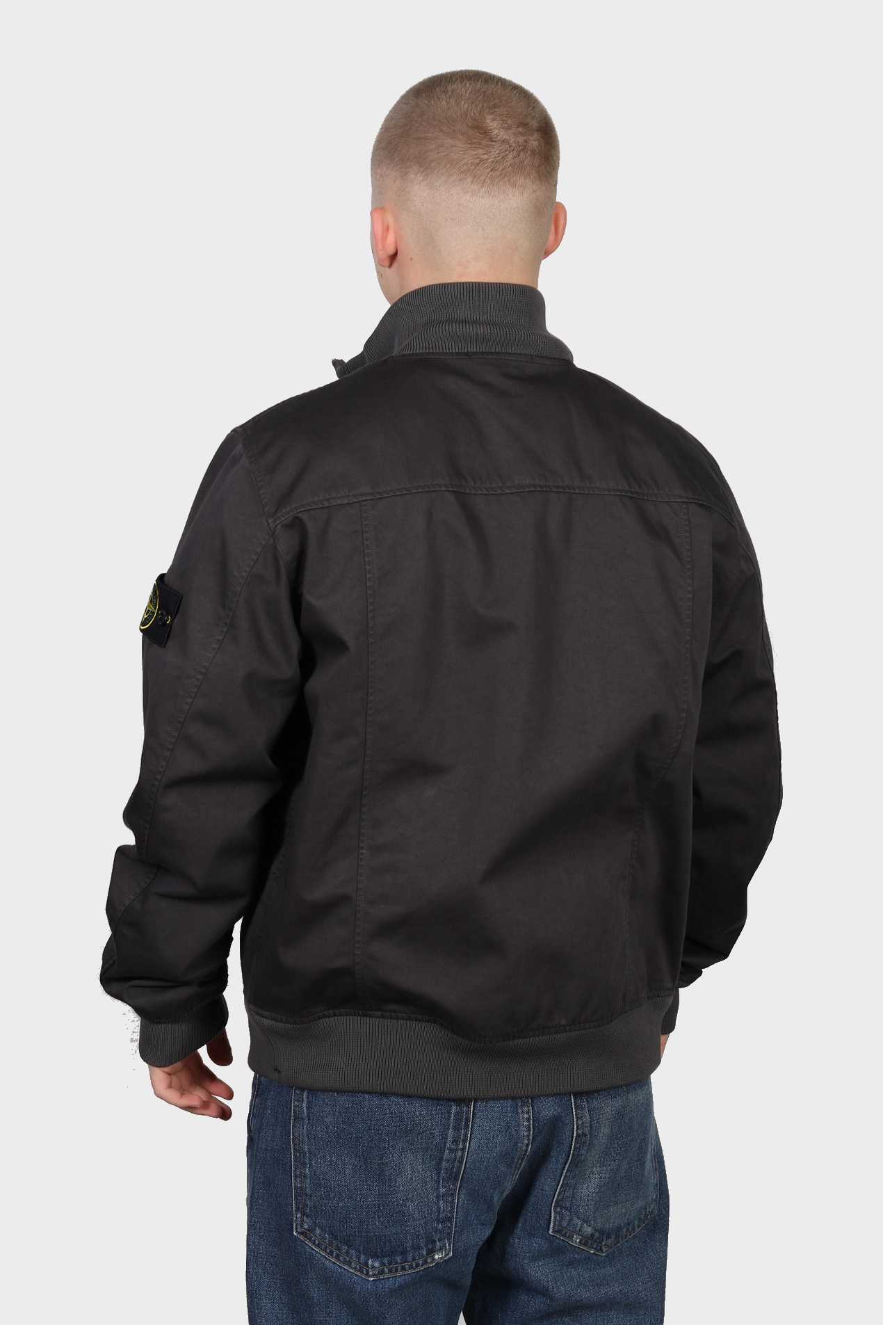 STONE ISLAND Raso Gommato 3L Jacket in Dark Grey STONE ISLAND Raso Gommato 3L Jacket in Dark Grey