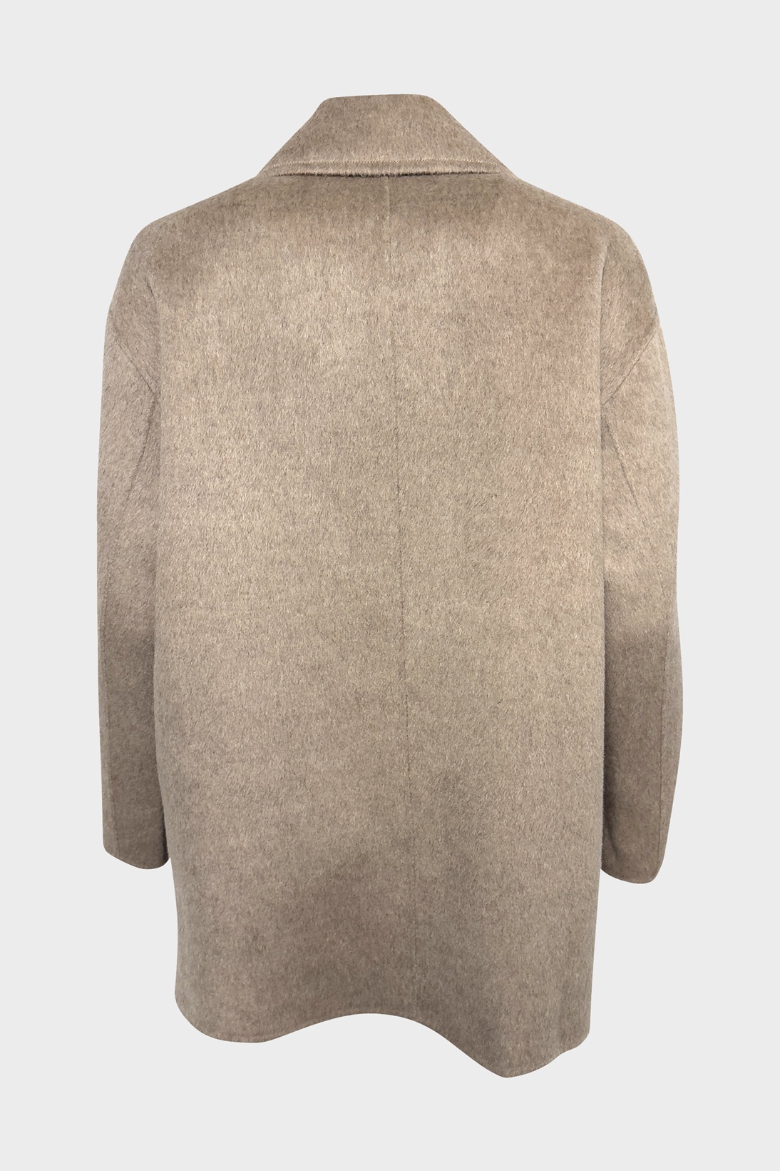 FLONA Soft Wool Caban Jacket in Beige