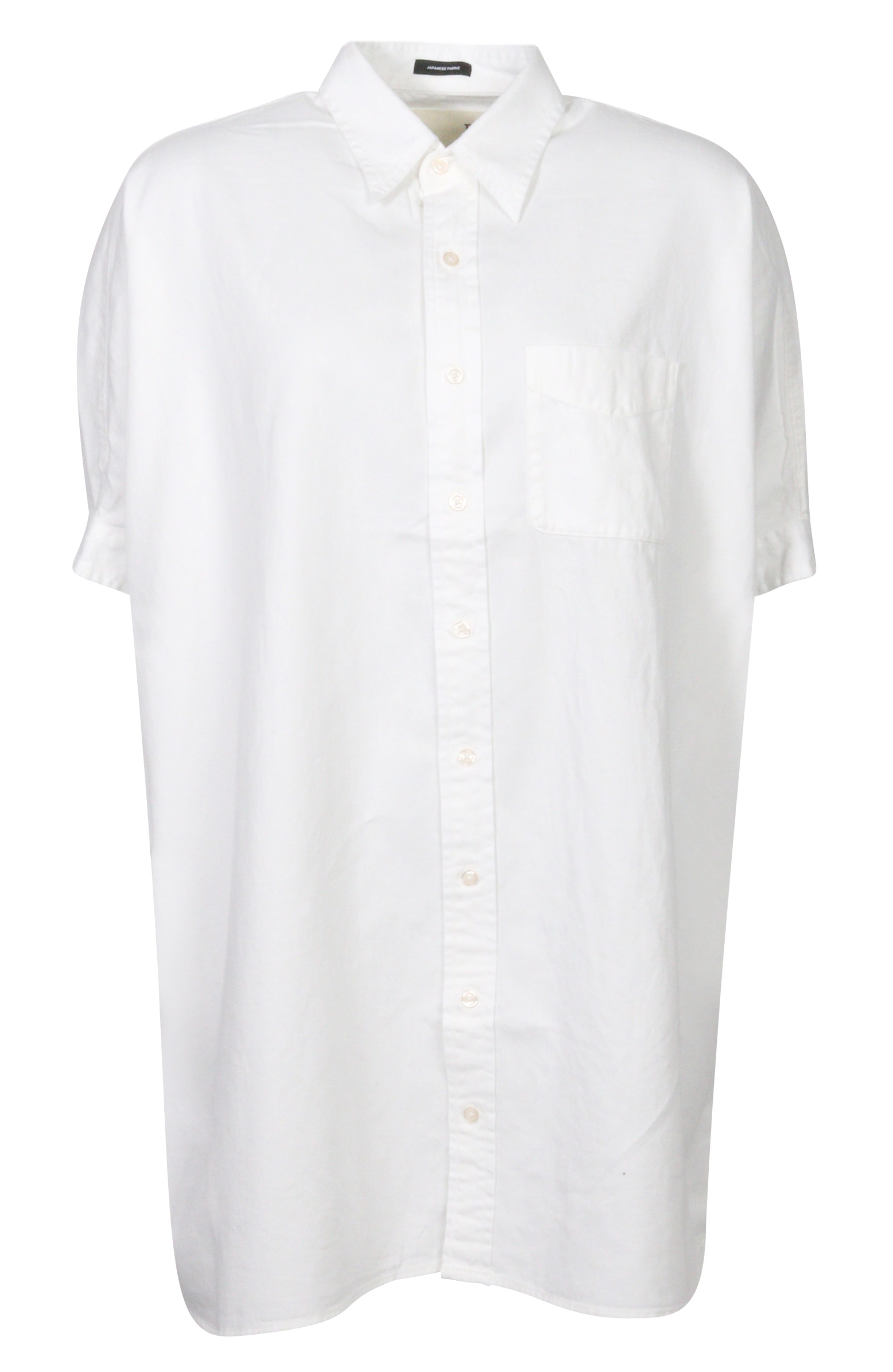R13 Long Oversized Cotton Shirt White XS