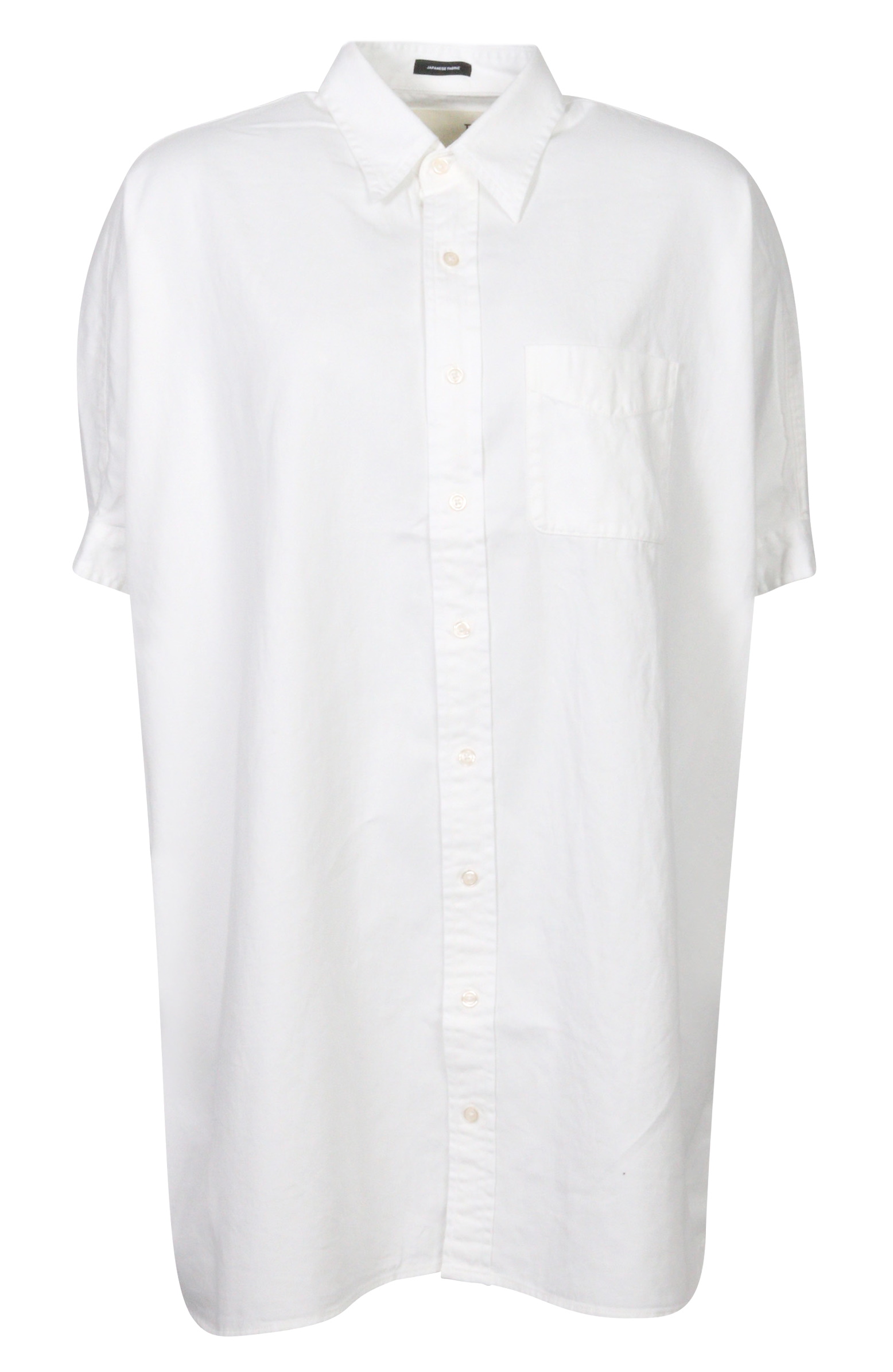 R13 Long Oversized Cotton Shirt White