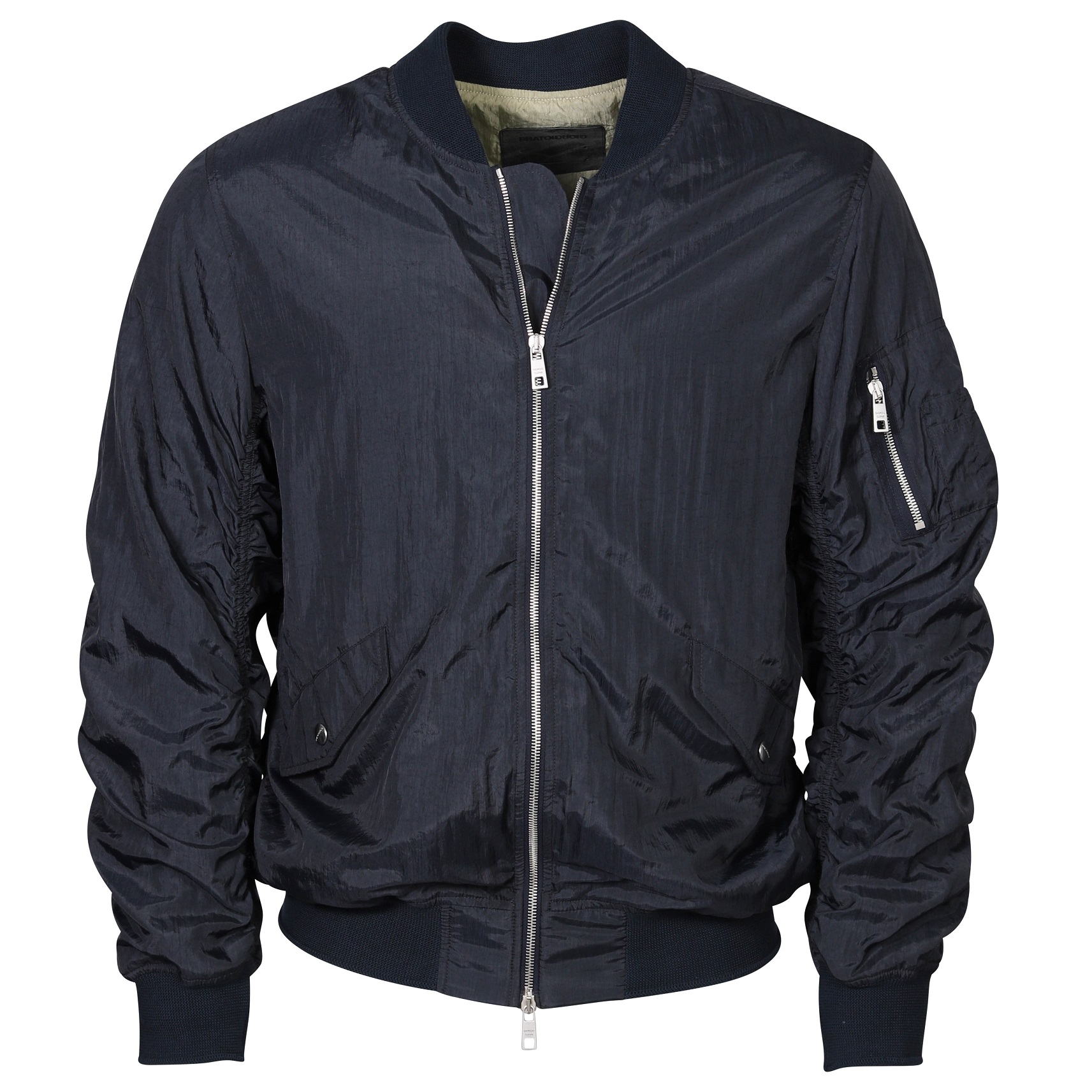 Giorgio Brato Nylon Bomberjacket in Dark Navy Giorgio Brato Nylon Bomberjacket in Dark Navy