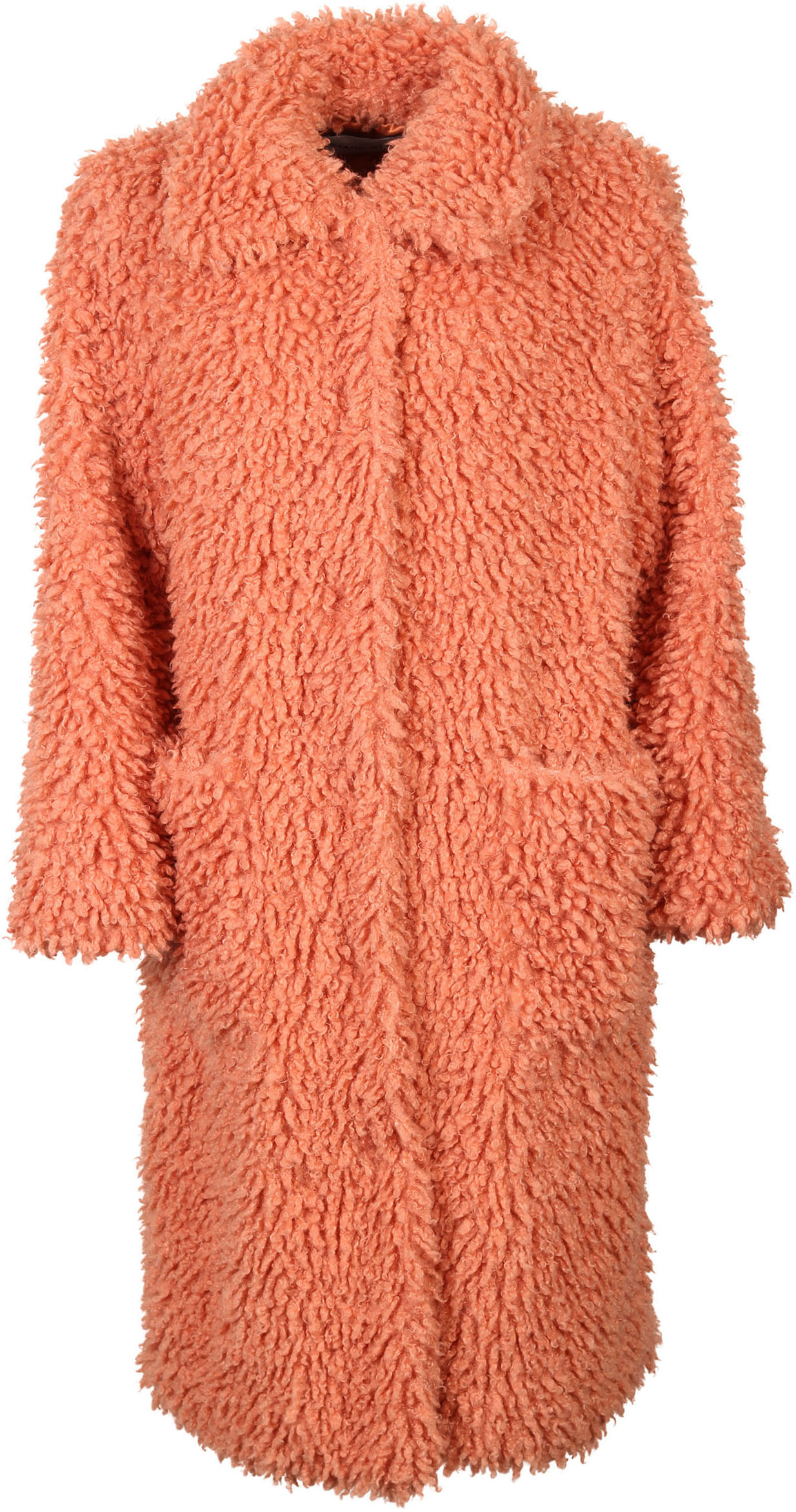Stand Studio Fake Fur Coat Taylor Coral