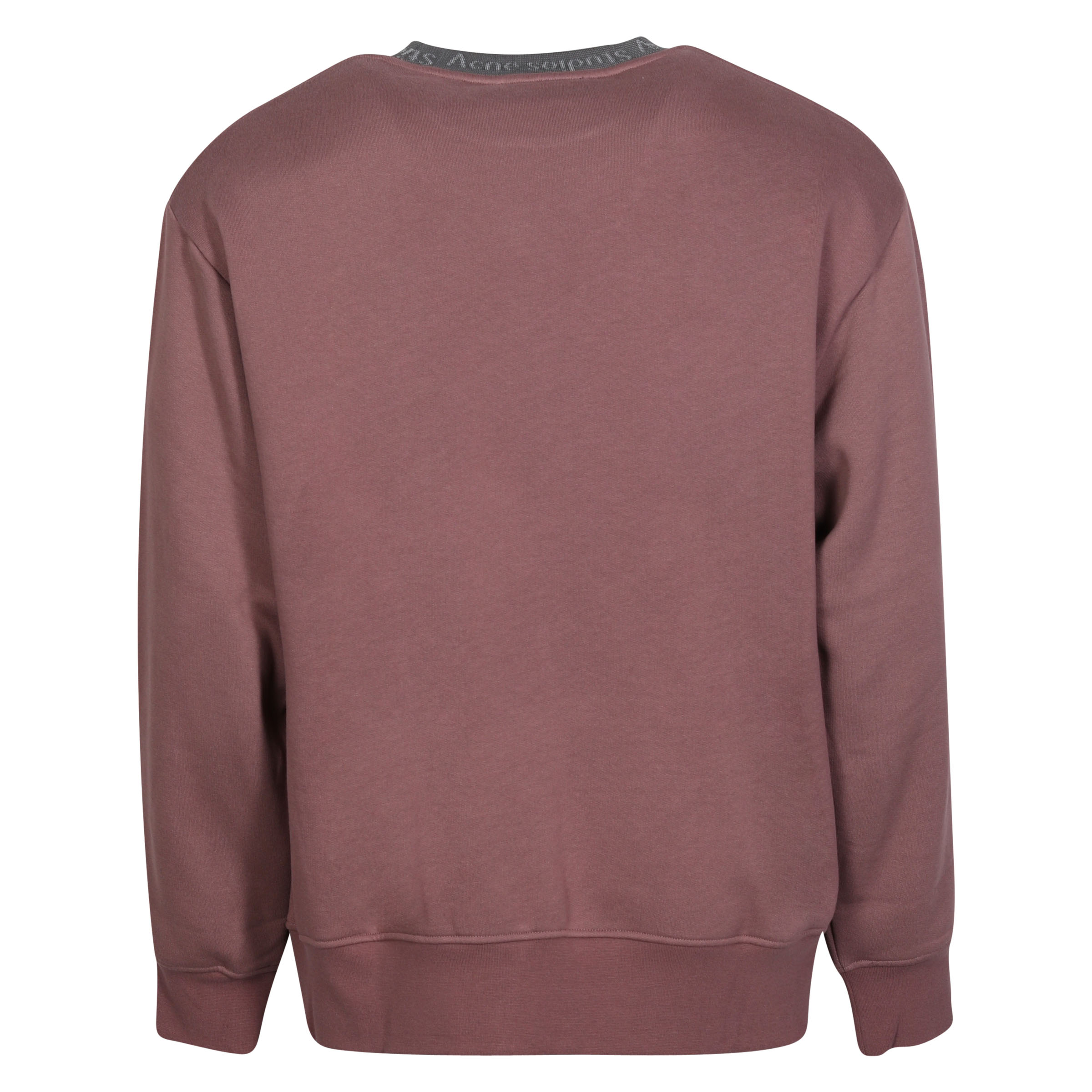 Unisex Acne Studios Logo Rib Sweatshirt Mauve Purple