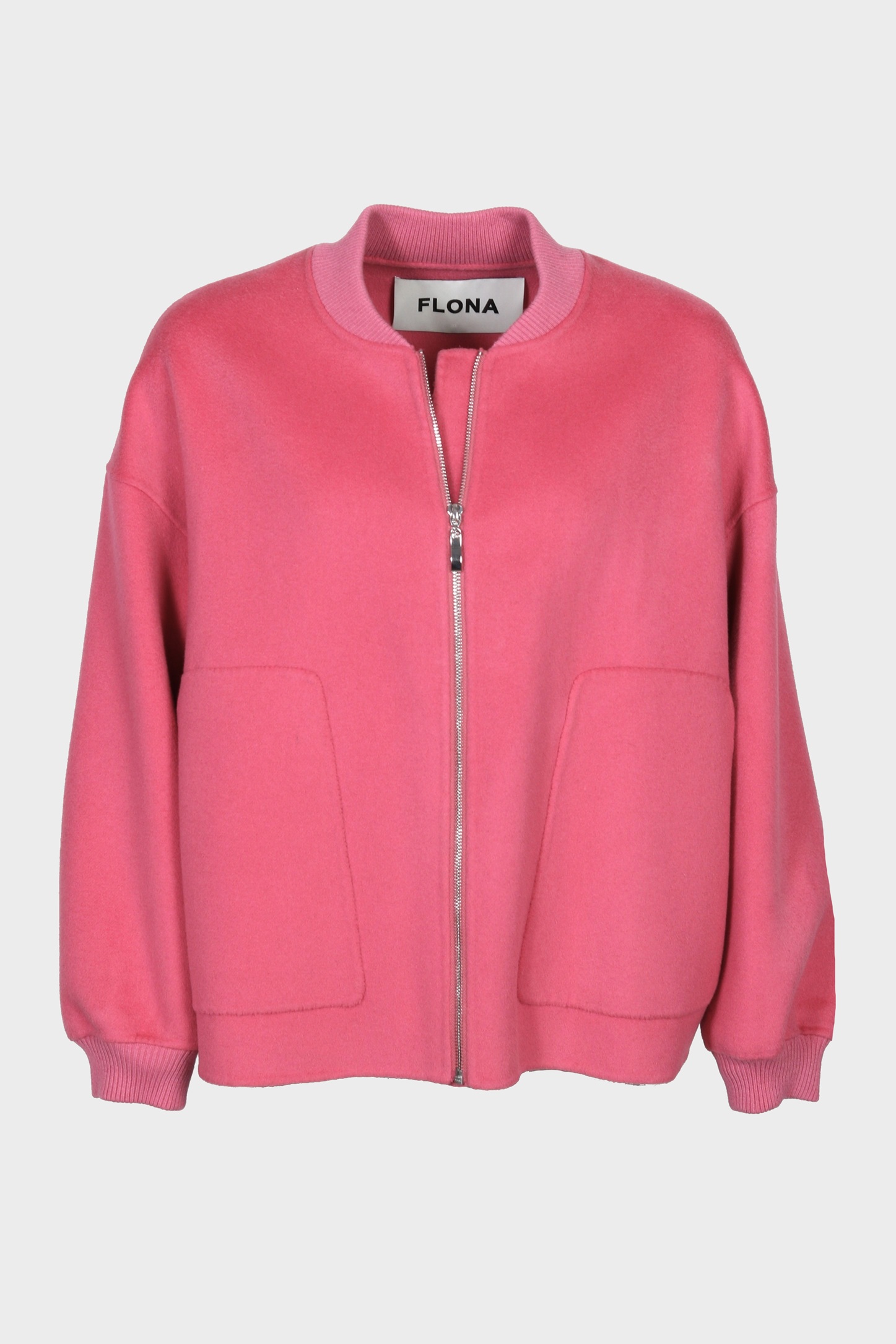 FLONA Wool Bomber in Pink