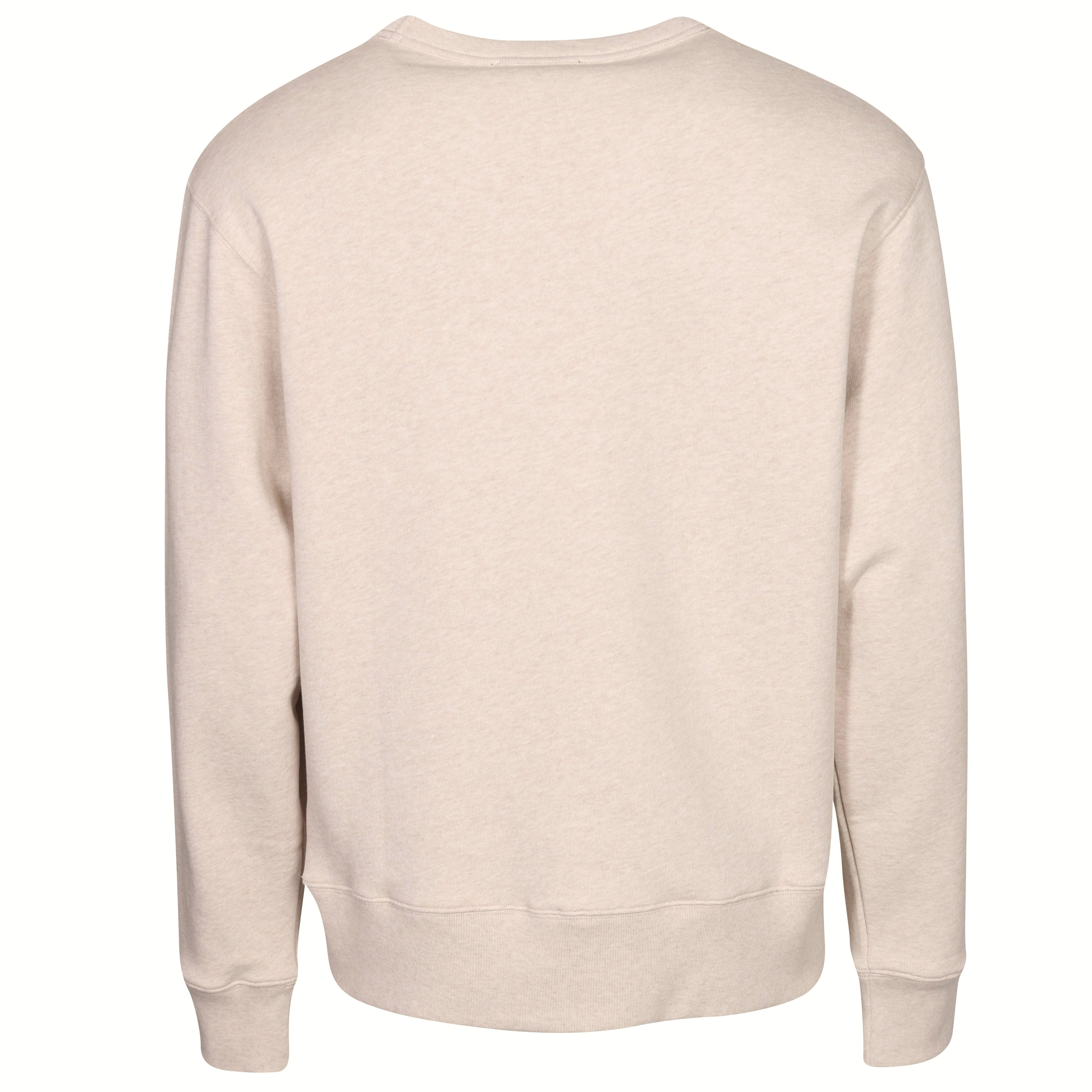 Acne Studios Face Sweatshirt in Oatmeal Melange