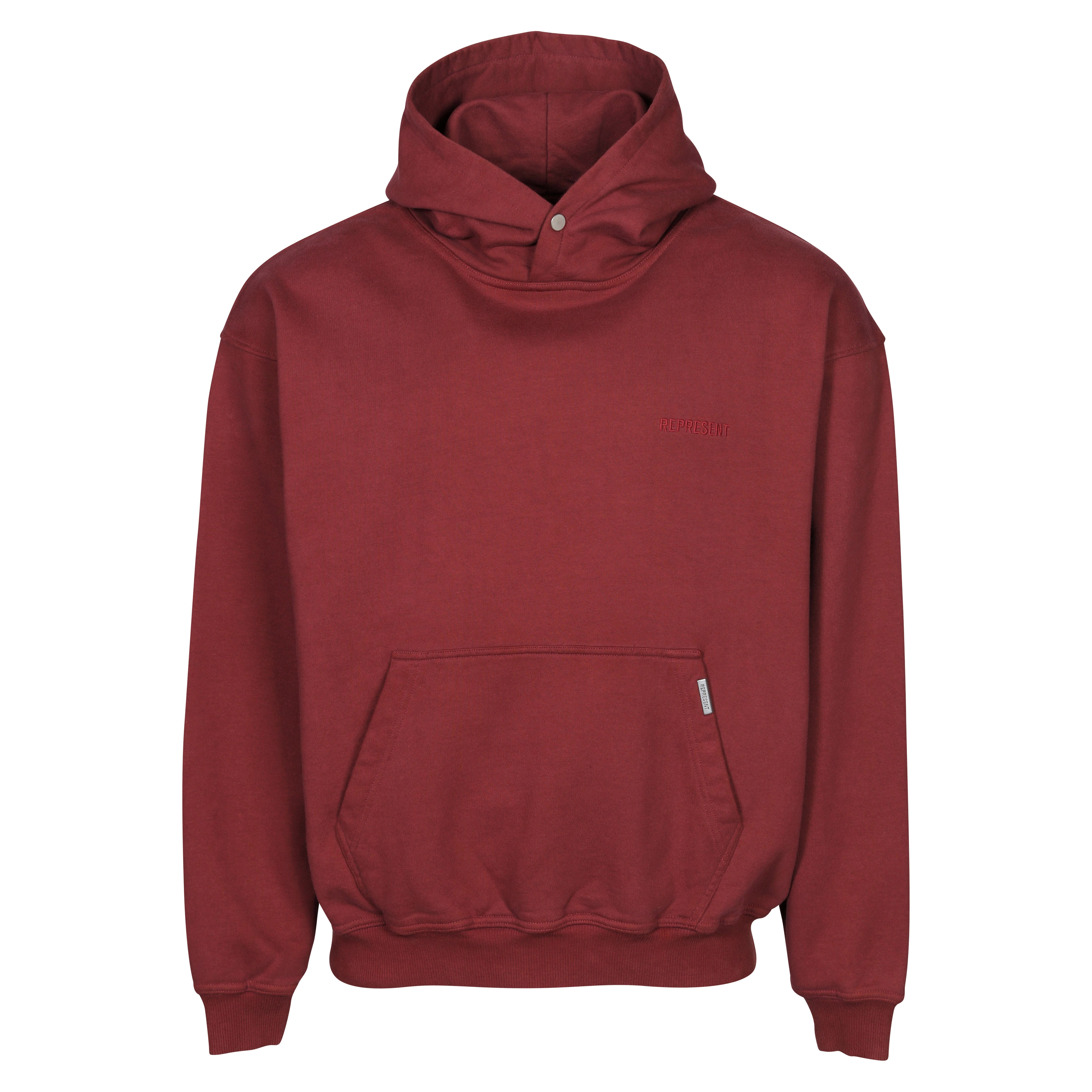 Represent Blank Hoodie in Vintage Red