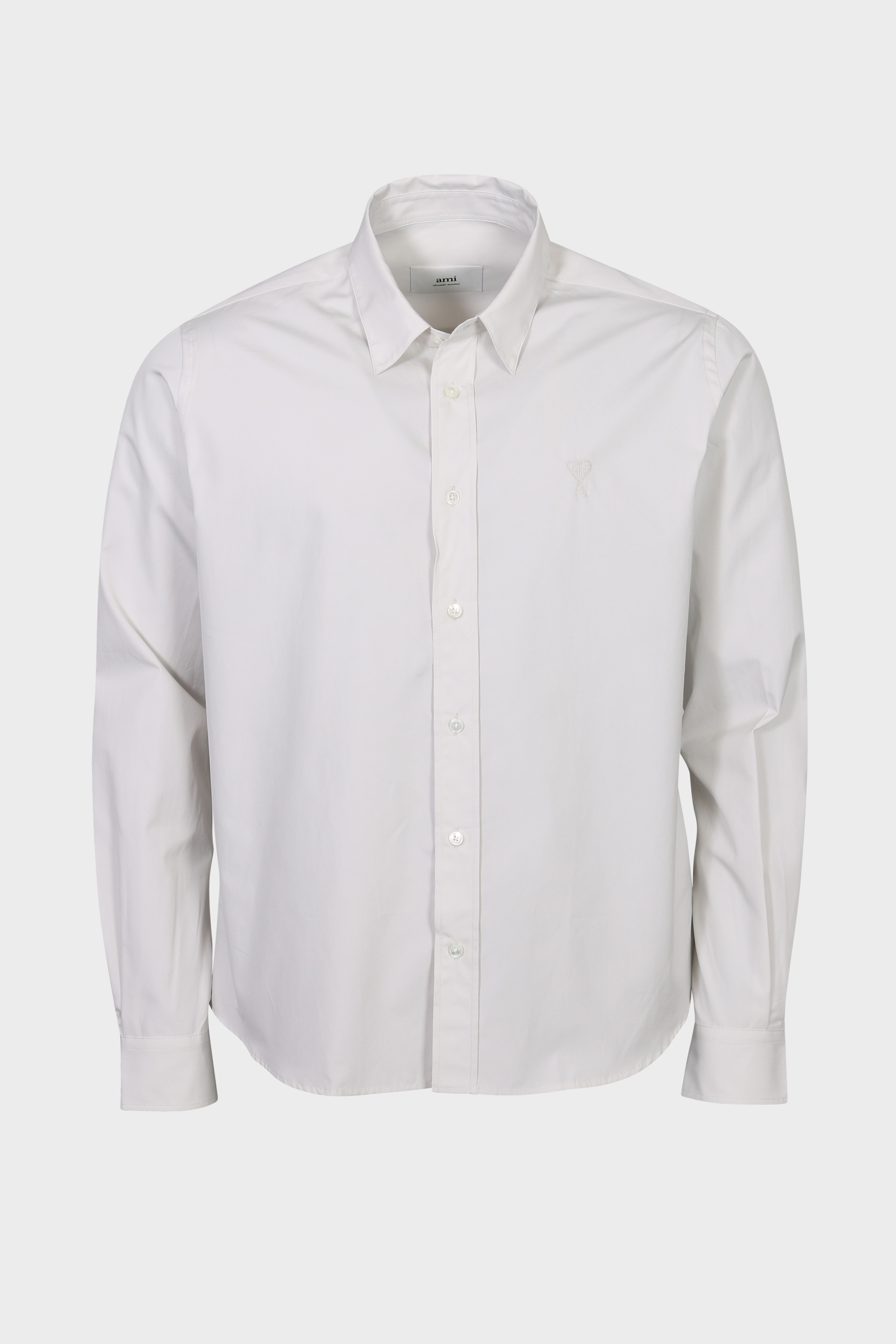 AMI PARIS de Coeur Classic Shirt in Chalk