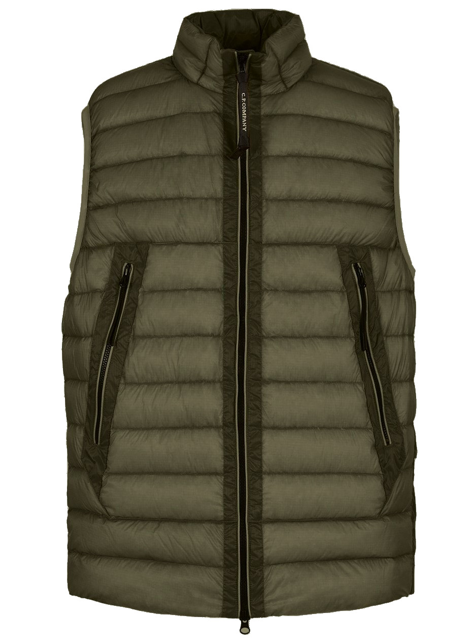 C.P. COMPANY Down Vest in Olive