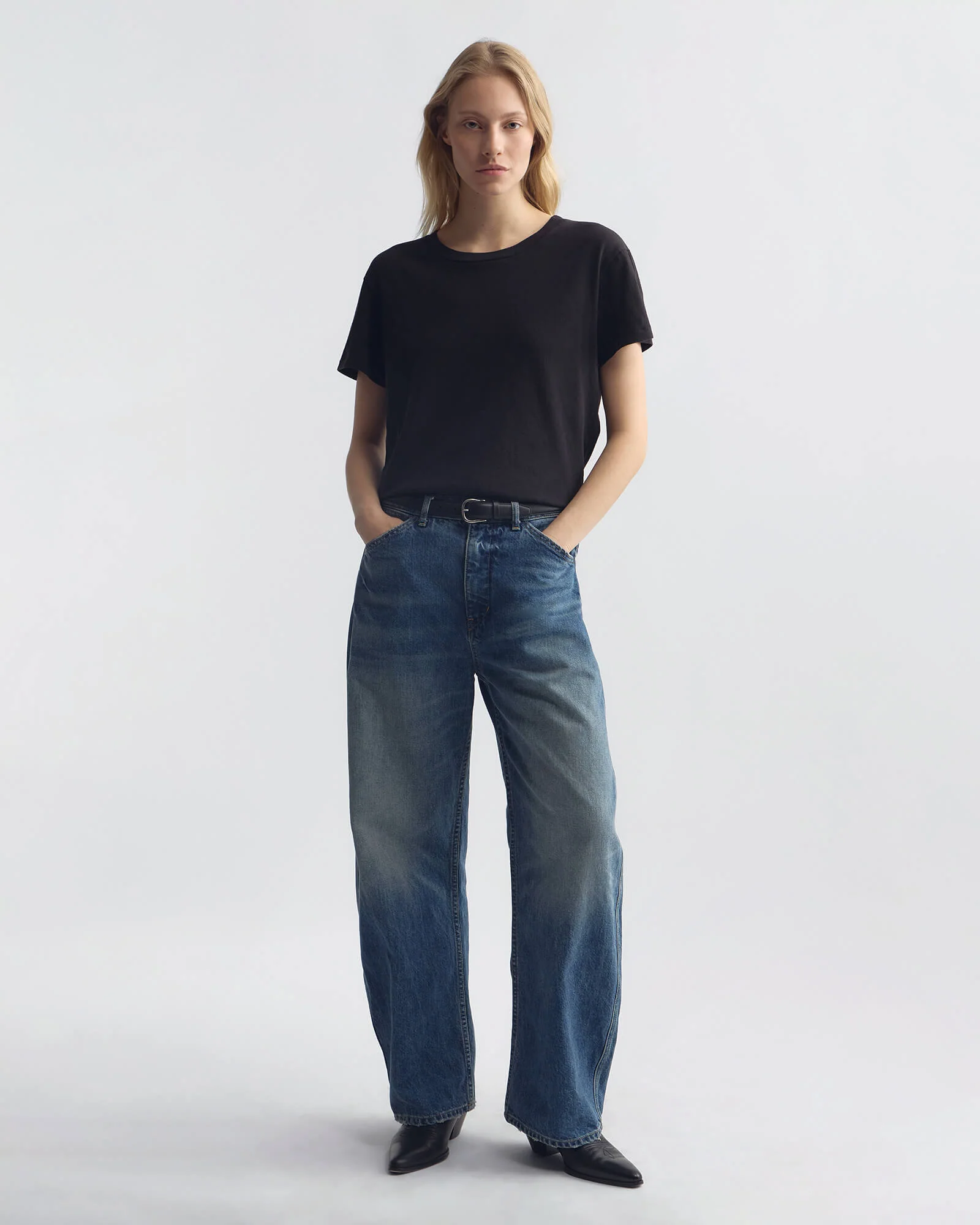 NILI LOTAN Tribeca Jeans in Rosebowl Wash