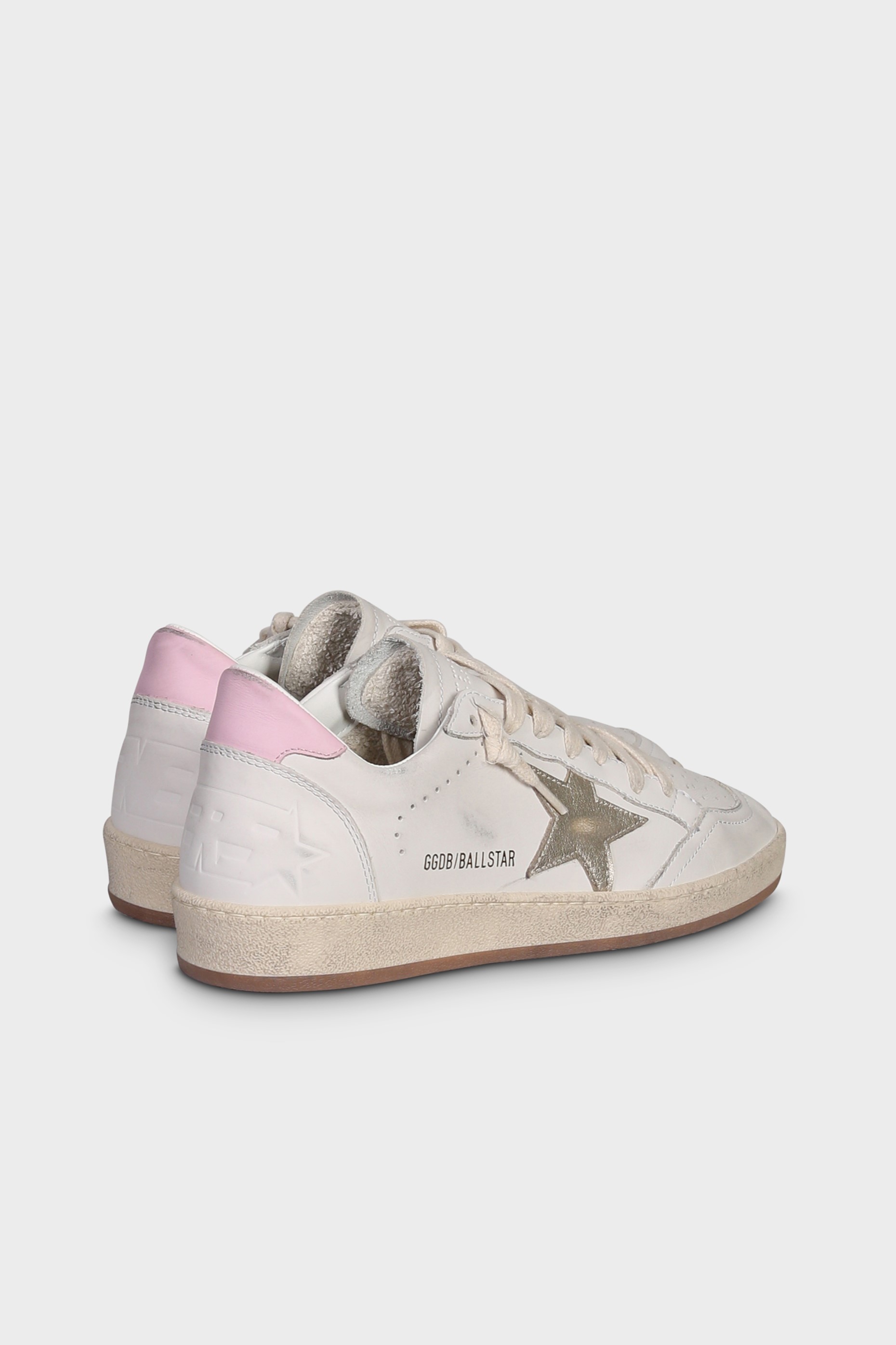 GOLDEN GOOSE Sneaker Ballstar in White/Platinum/Orchid 37