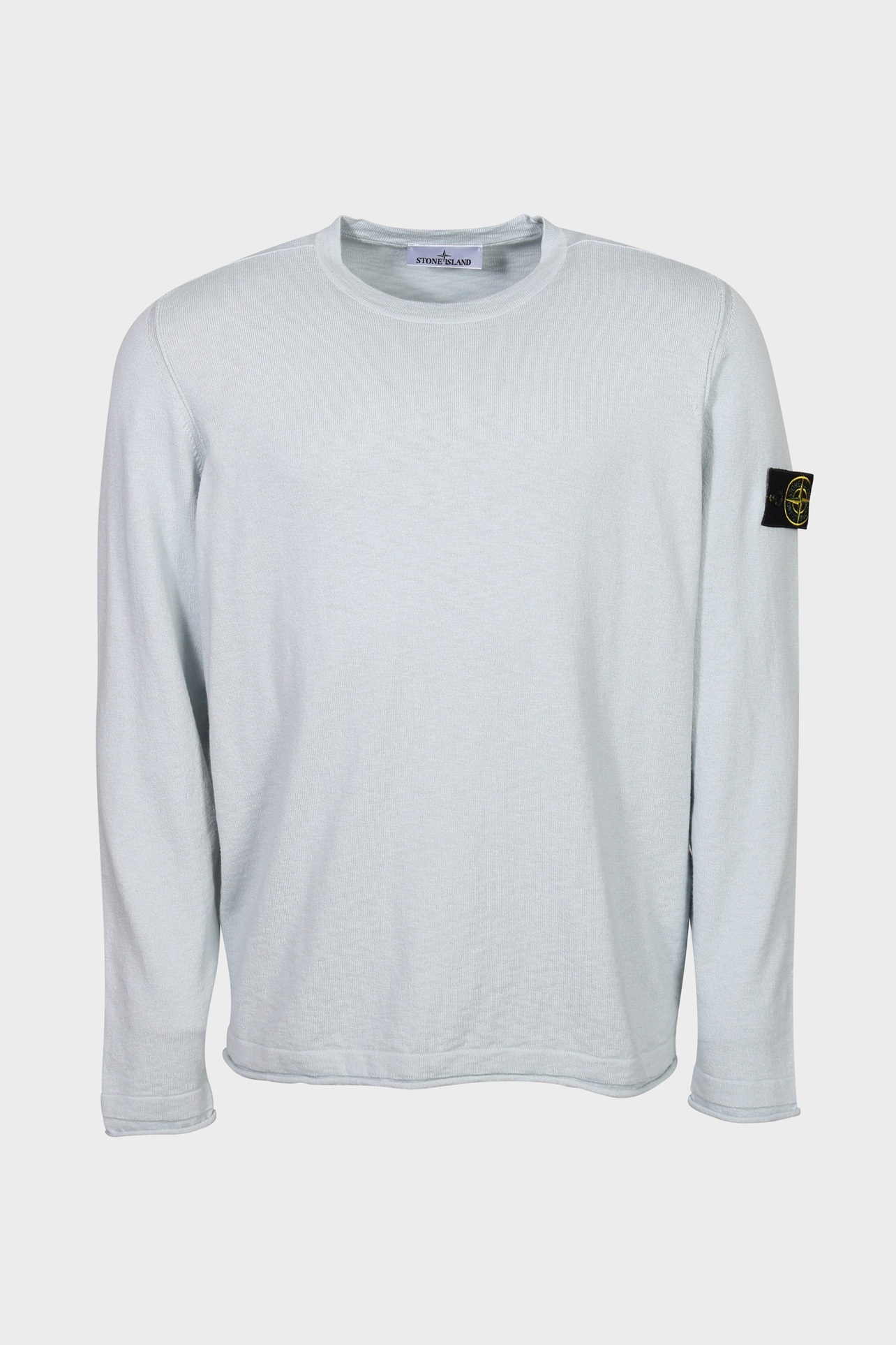 STONE ISLAND Summer Knit Pullover in Light Blue