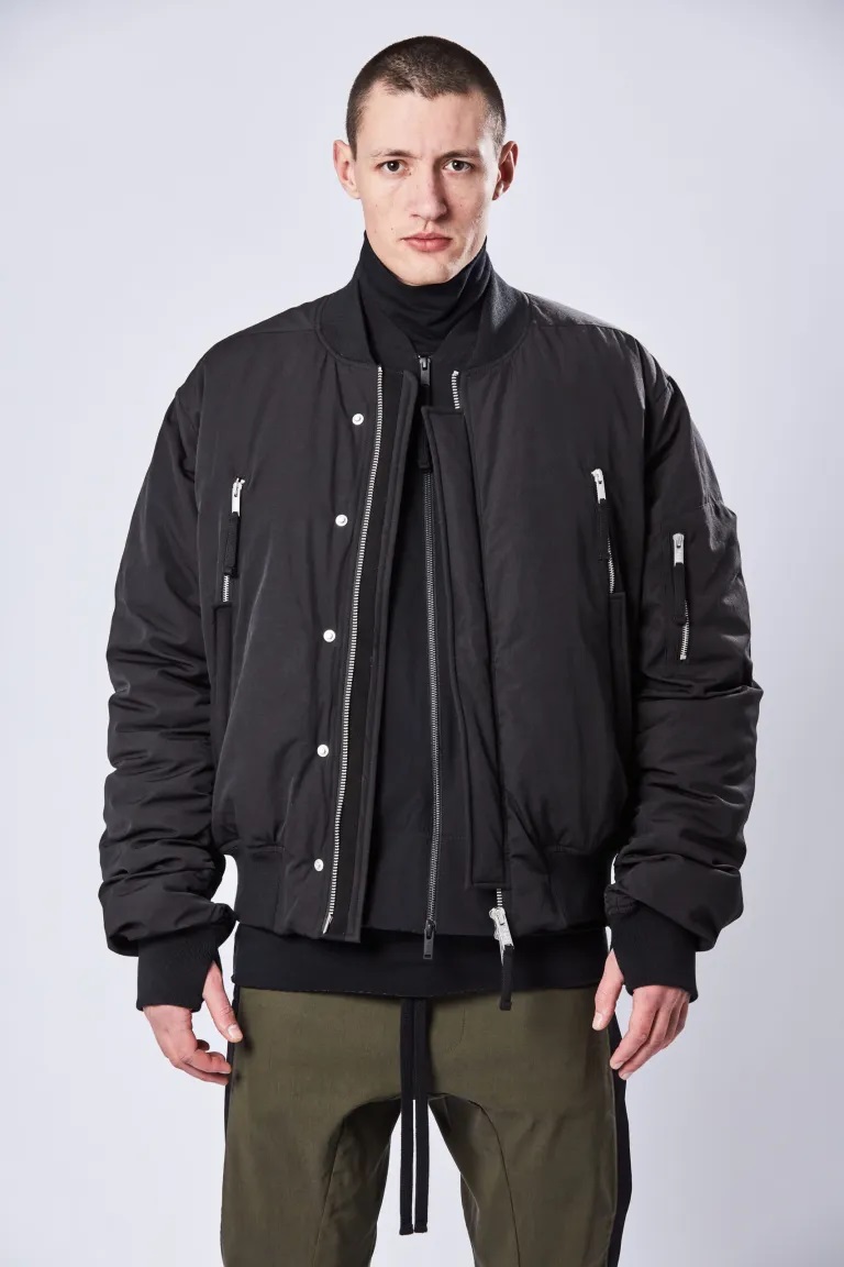 THOM KROM Padded Bomberjacket in Black S