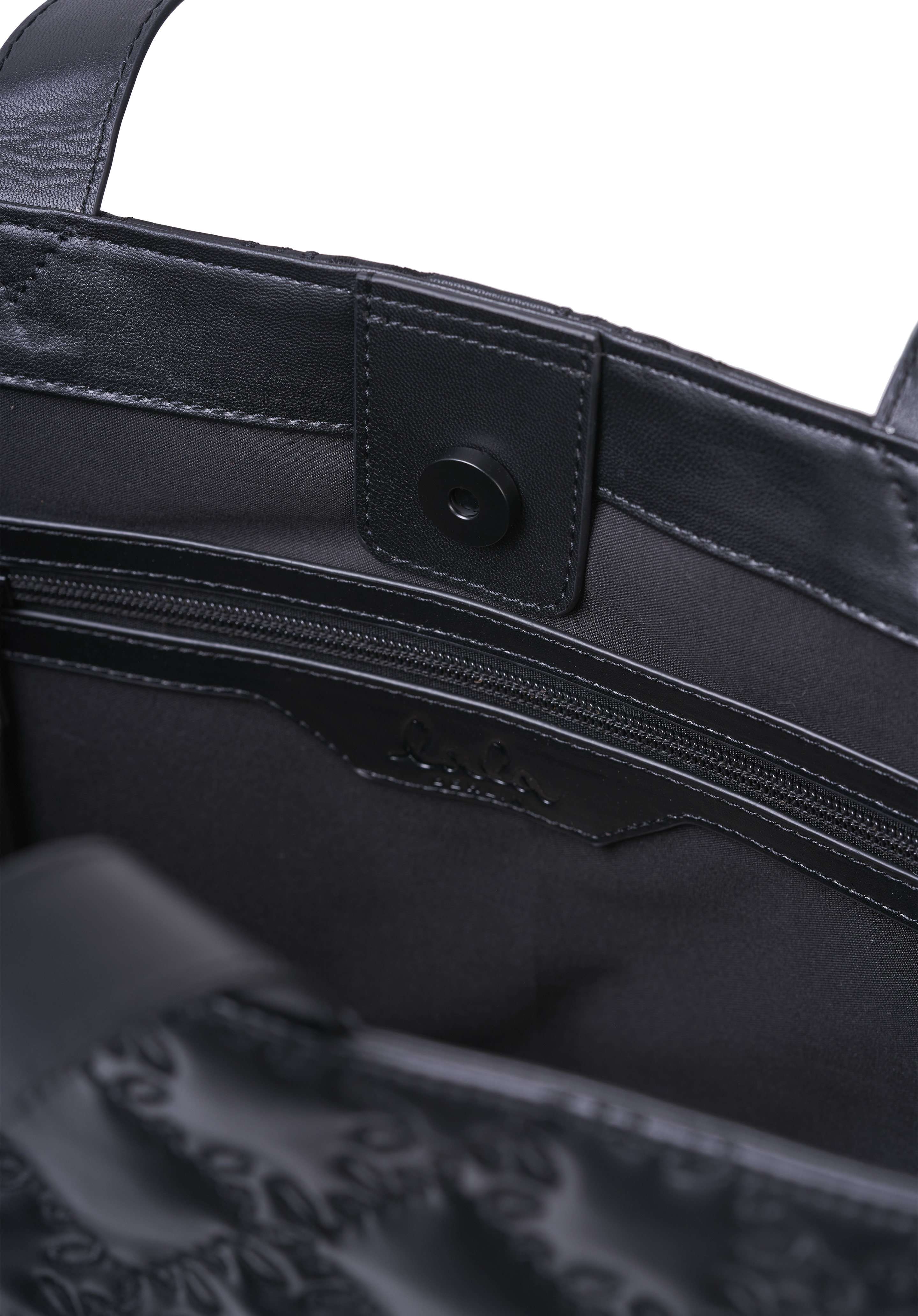 Lala Berlin East West Tote Mika Monogram Black