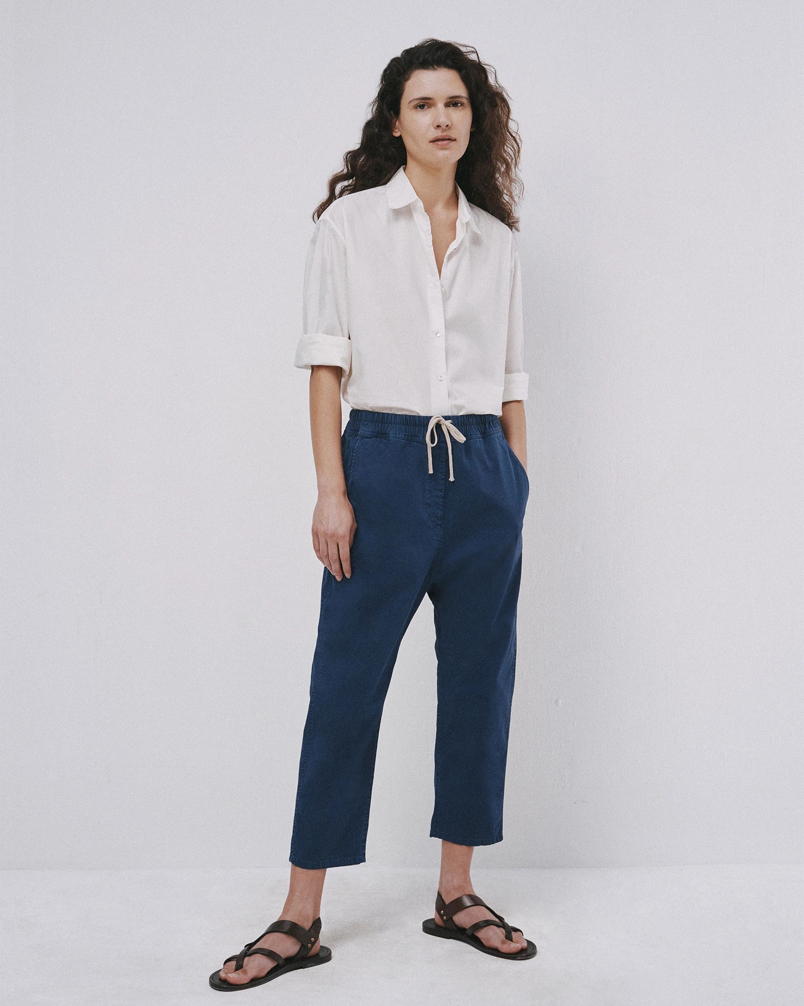 Nili Lotan Casablanca Pant in Marine Blue S / US 2