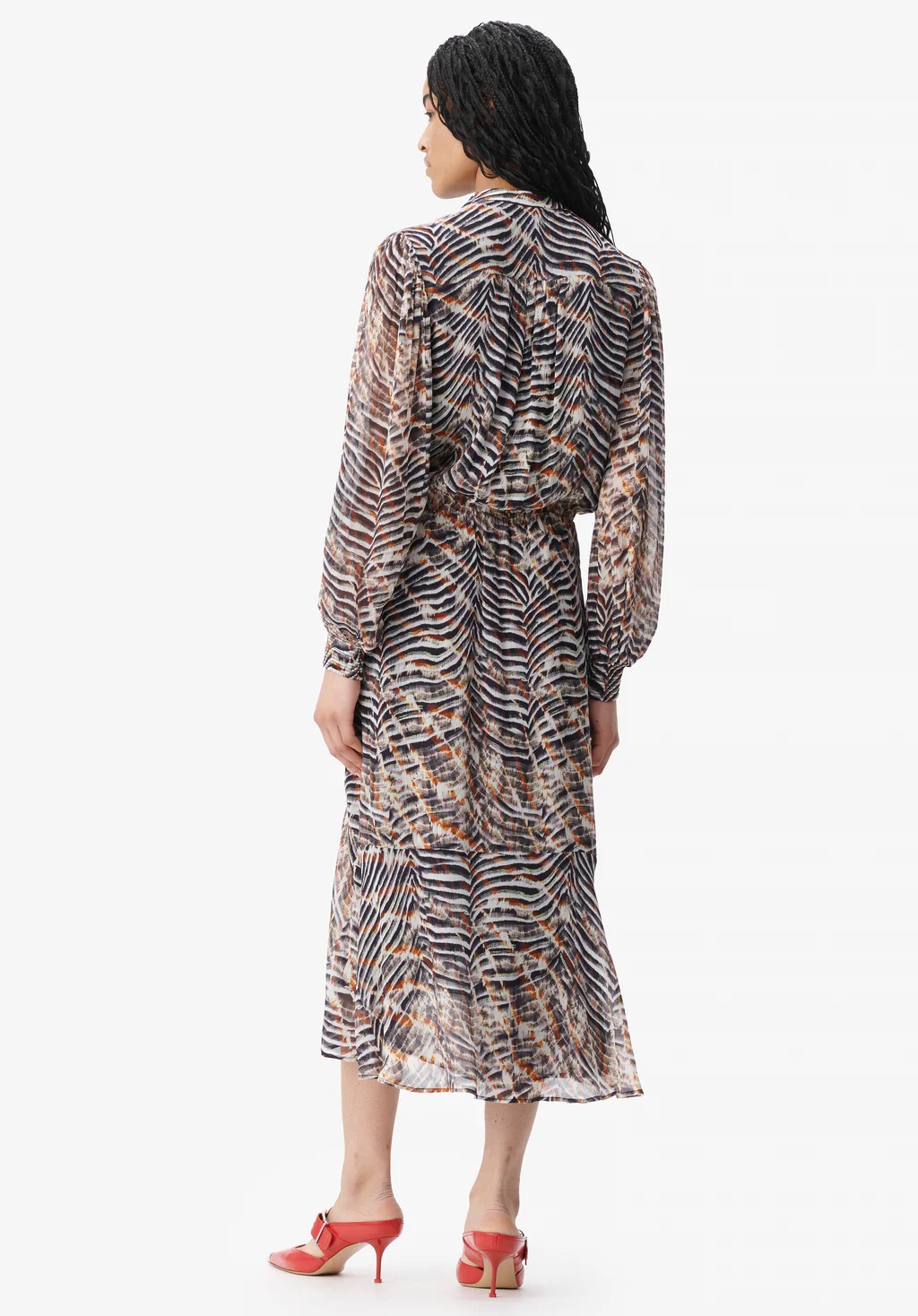 LALA BERLIN Dress Delio in Zebra Shibori XS