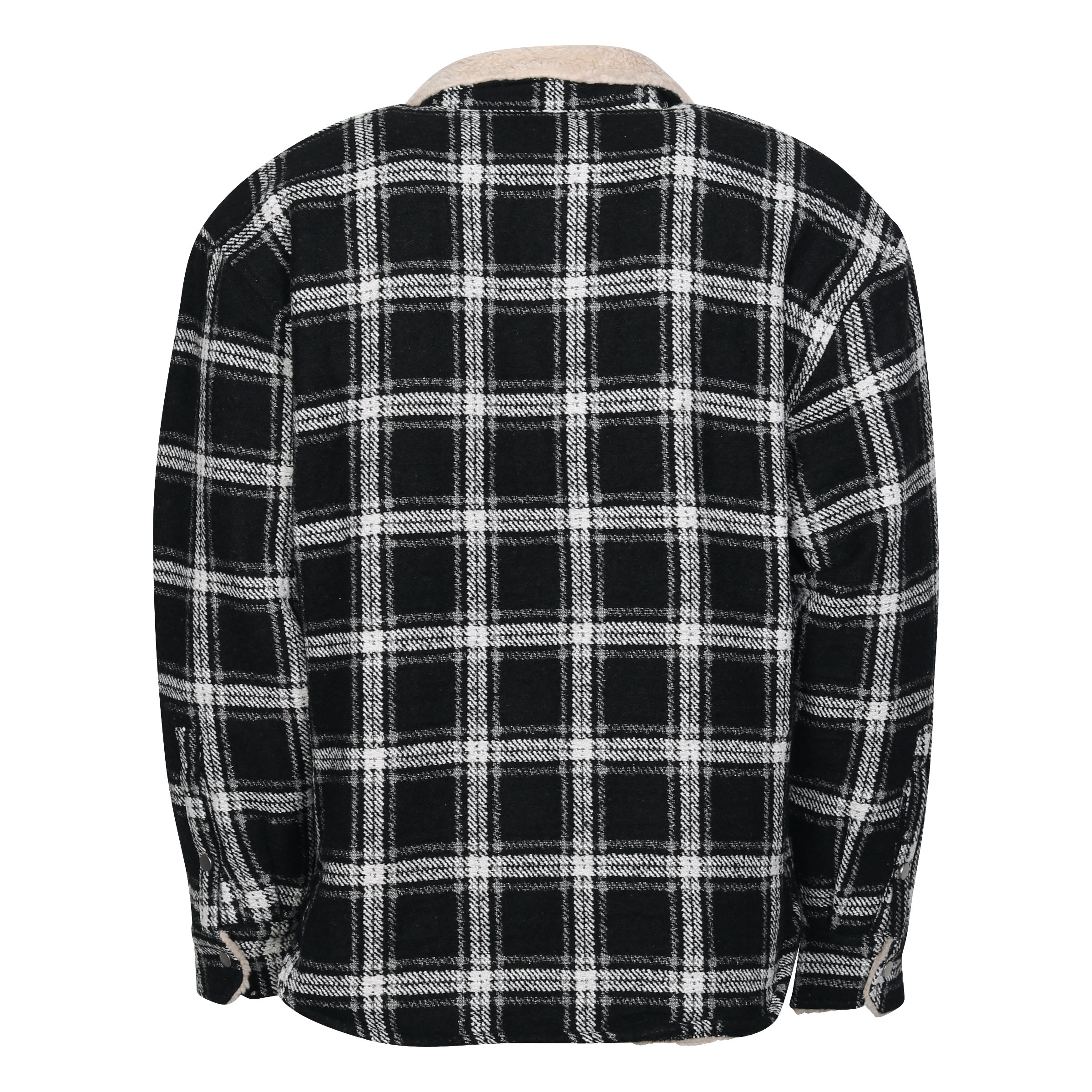 Represent Check Sherpa Shirt in Black S