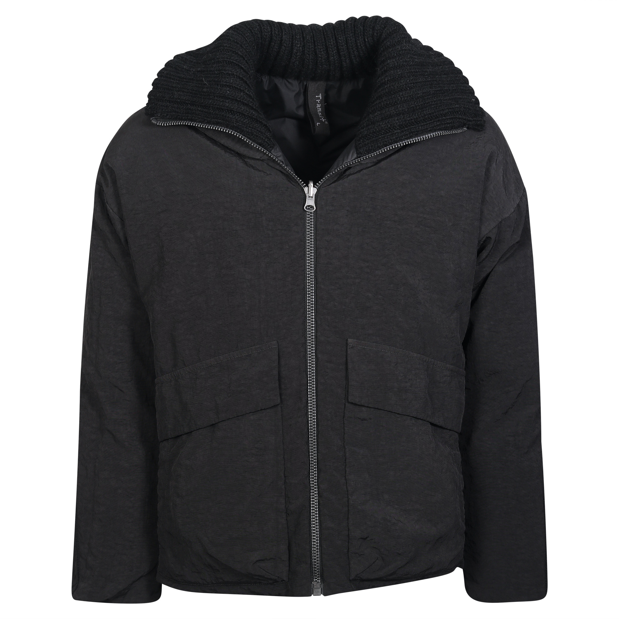 Transit Uomo Hooded Outdoor Jacket in Black