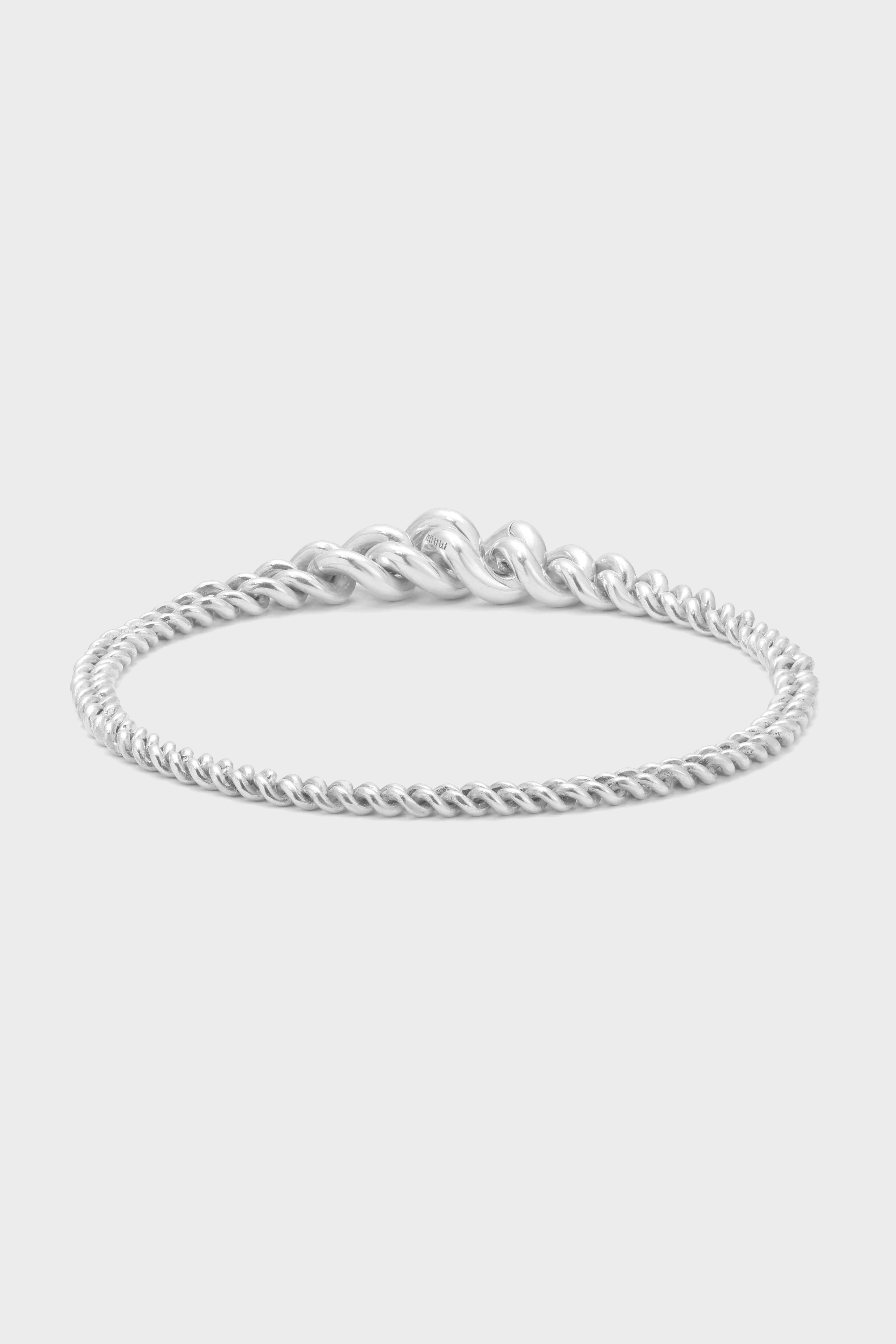 MAOR Mic Curb Link Bracelet in 925 Sterling Silver