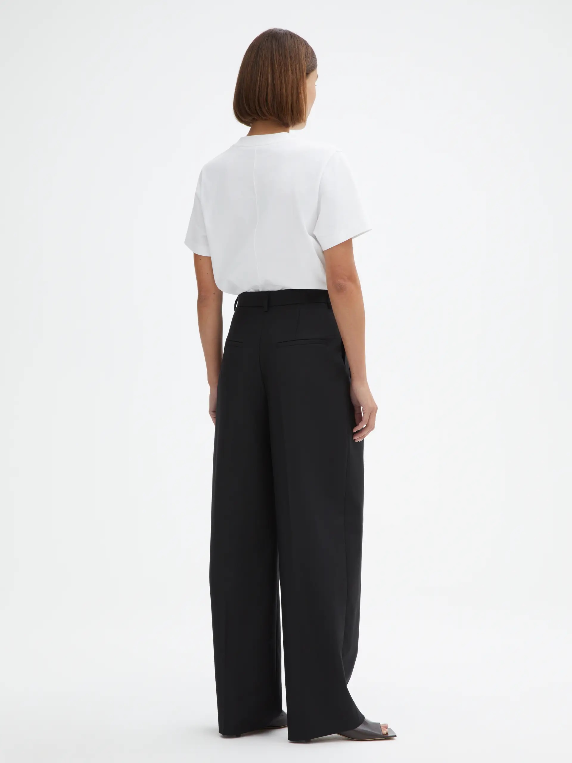 DAGMAR Valentina Wide Suit Pant in Black 36