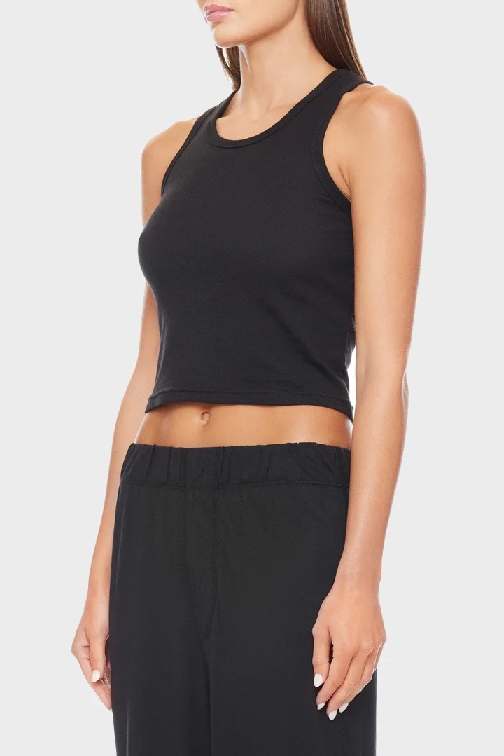 ÉTERNE Fitted Tank in Black S