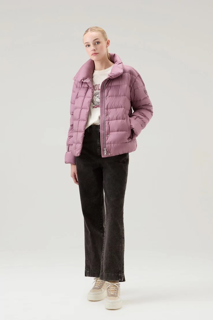 WOOLRICH Ellis Light Down Jacket in Amethyst XS WOOLRICH Ellis Light Down Jacket in Amethyst M