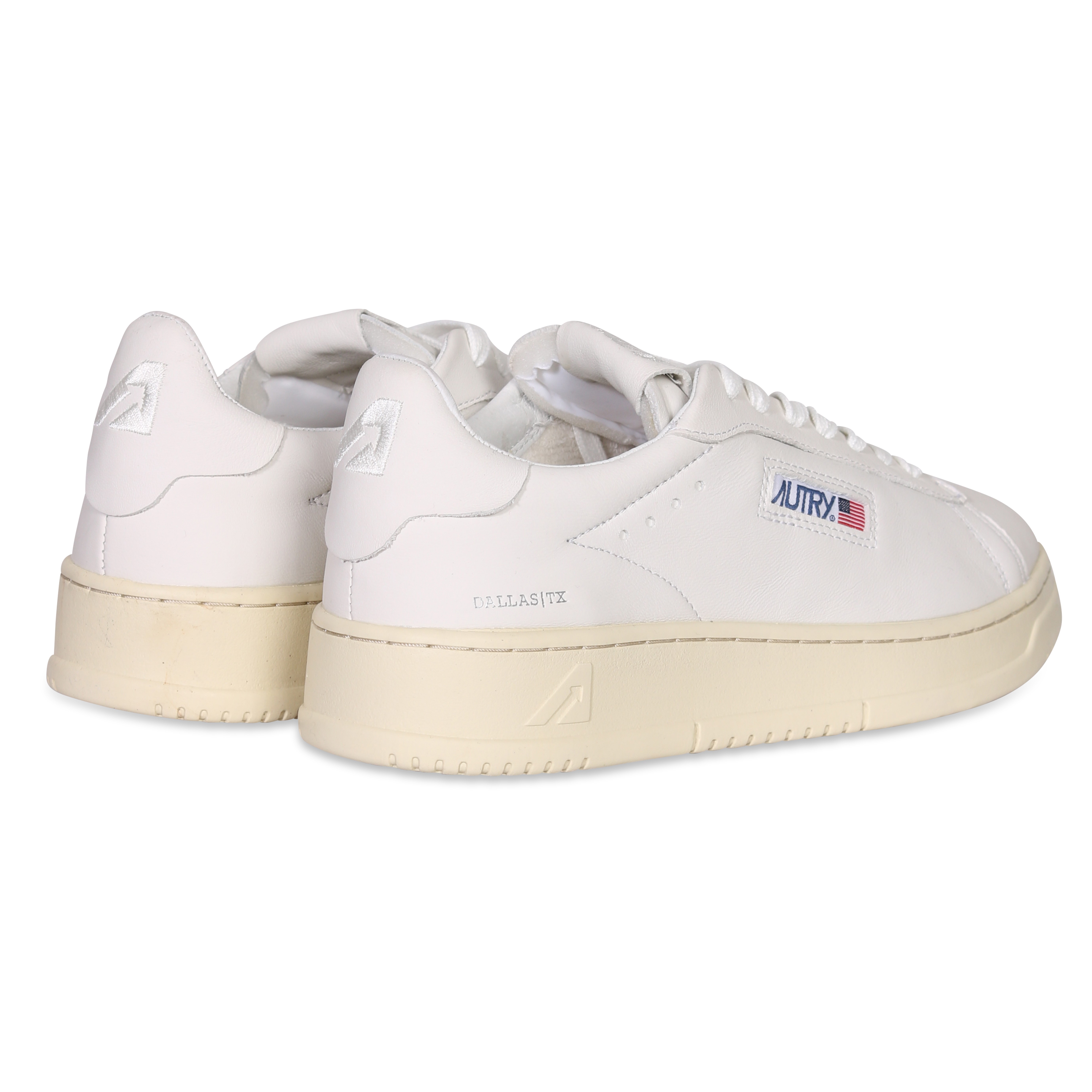 Autry Action Shoes Dallas Low Sneaker Goat White/White