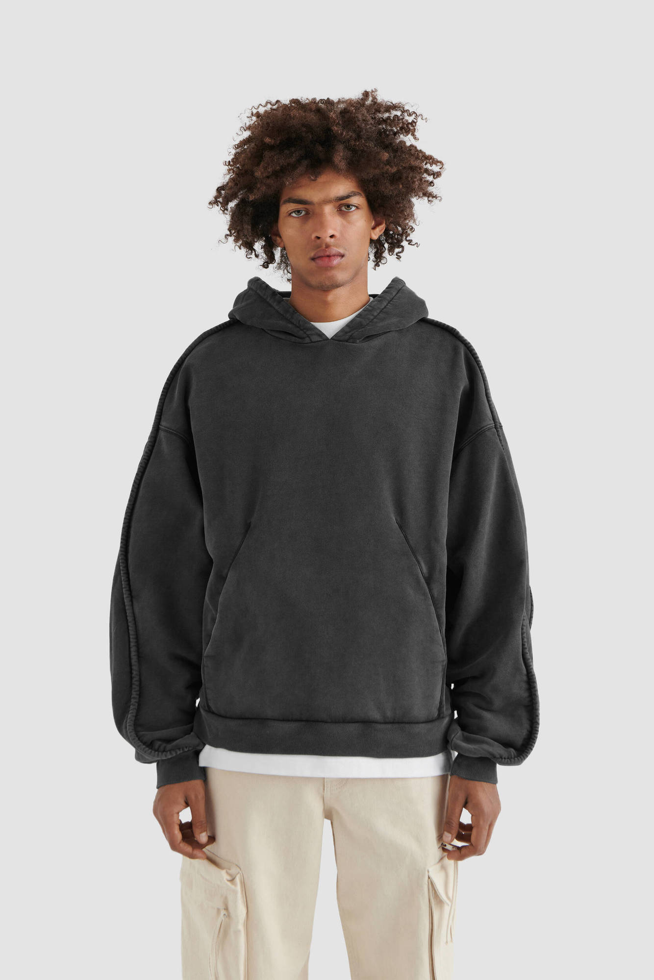 AXEL ARIGATO Hoodie Kansas in Washed Black XL