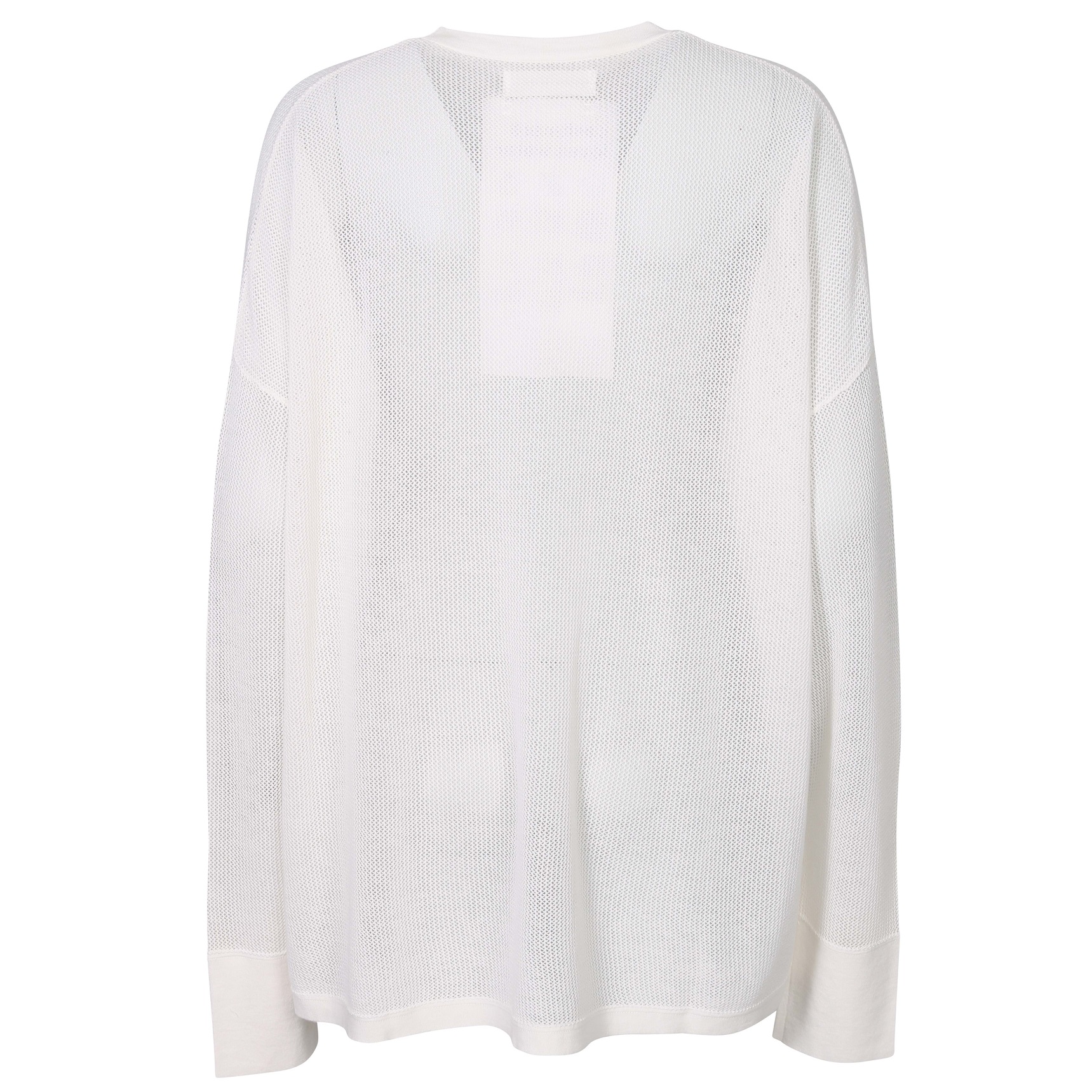 EXTREME CASHMERE Fruit Mesh Sweater N°293 in Snow