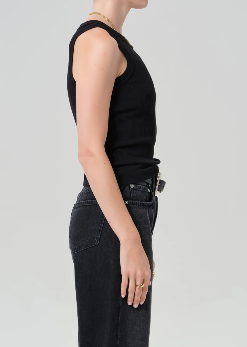 CITIZENS OF HUMANITY Isabel Tank Top in Black L