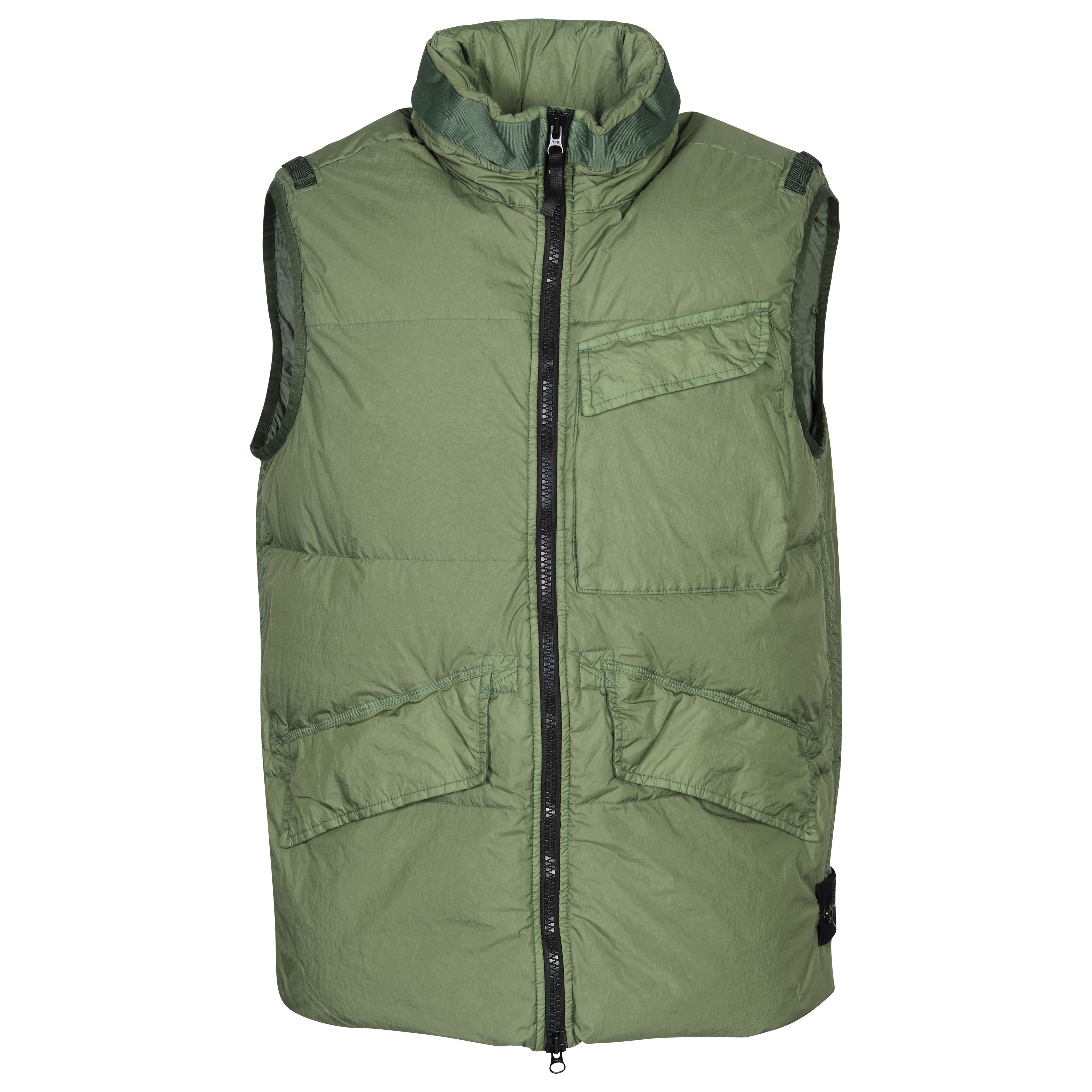 Stone Island Real Down Vest in Olive
