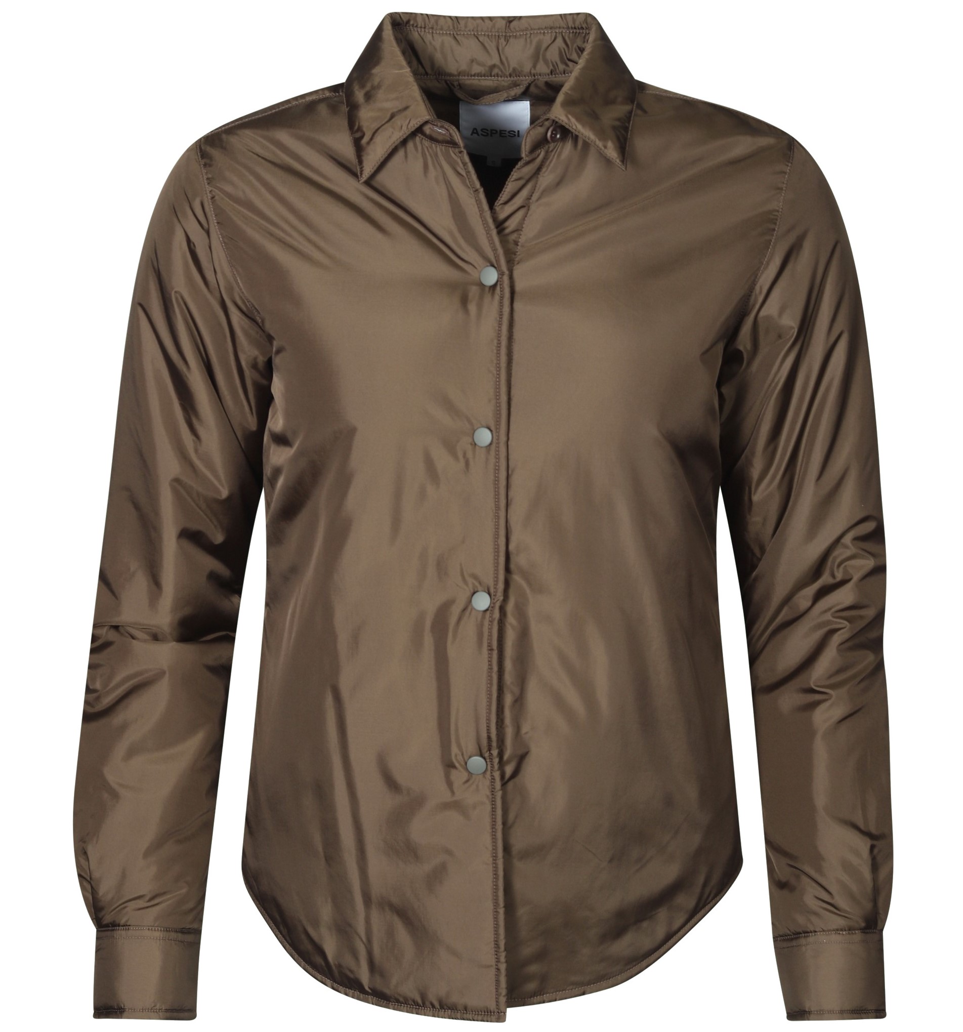 ASPESI Soft Padded Overshirt Glue in Olive L