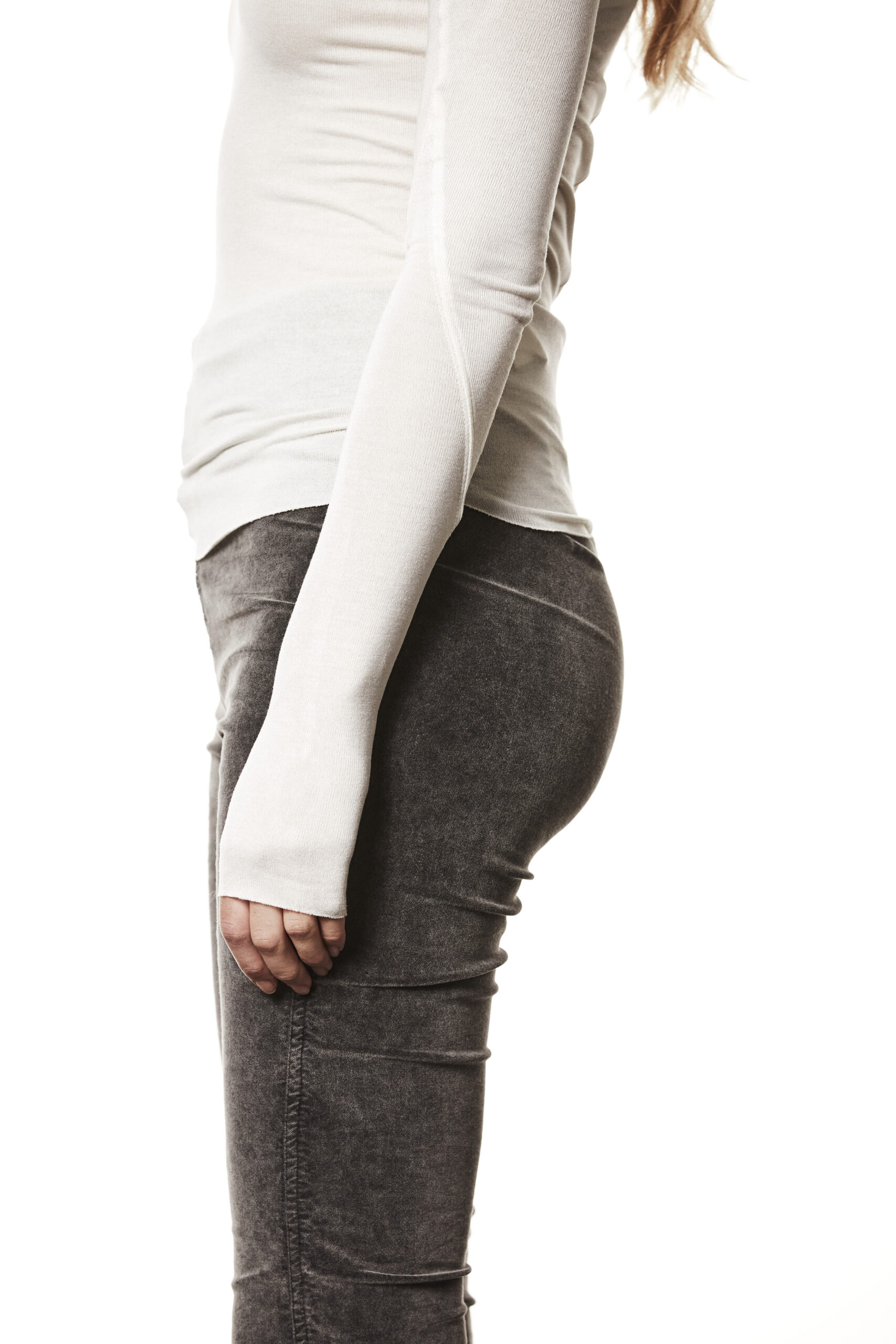 THOM KROM Slim Fit Longsleeve in Oat