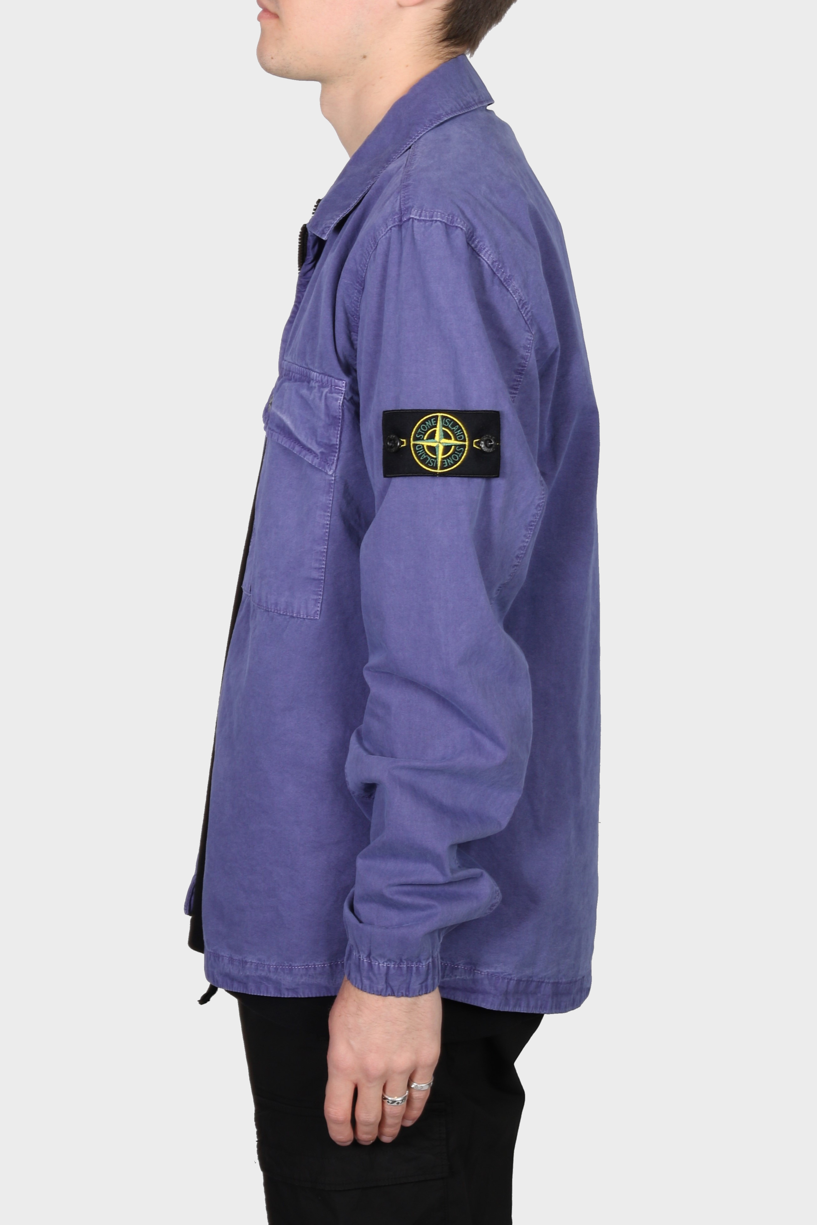 STONE ISLAND Overshirt in Washed Lilac M