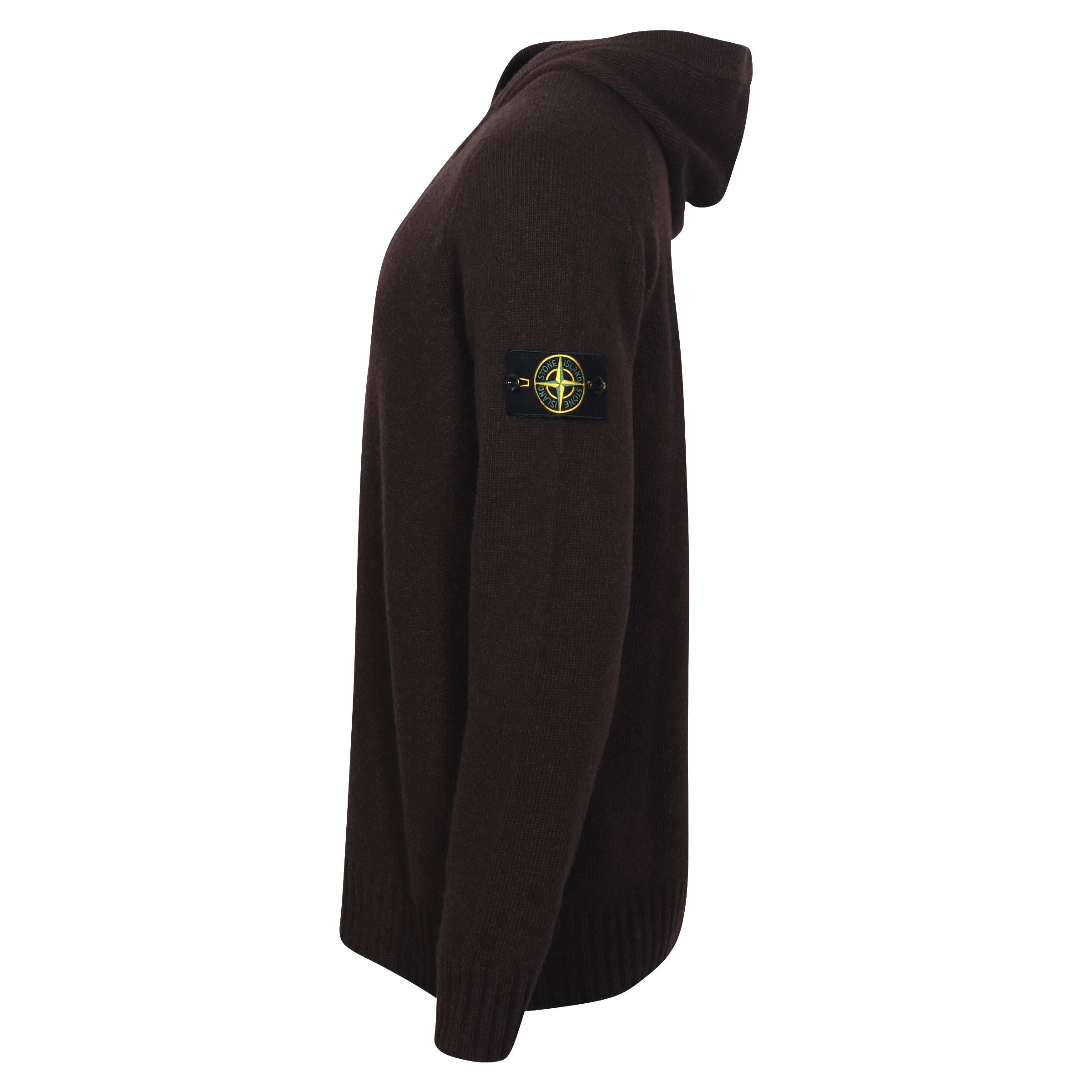 Stone Island Knit Hoodie in Brown