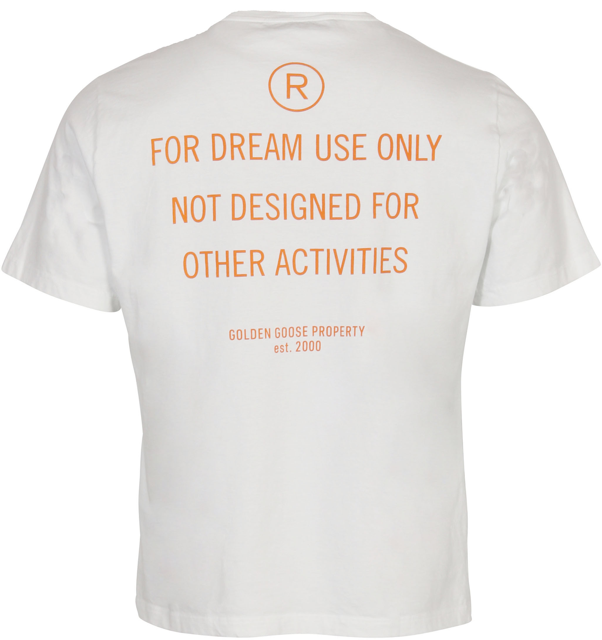 Golden Goose T-Shirt Golden White Printed M