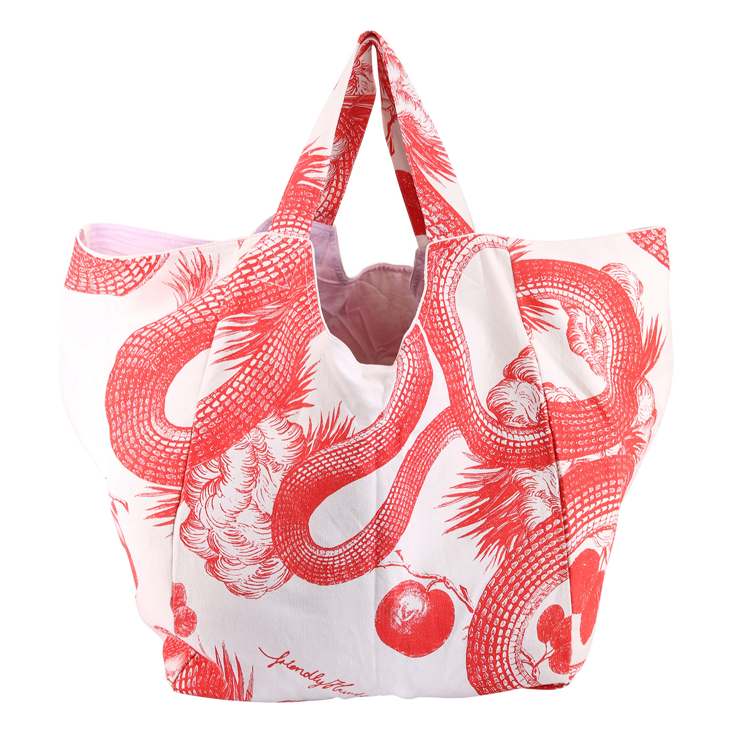 Friendly Hunting Bucket Bag Ivory/Tomato