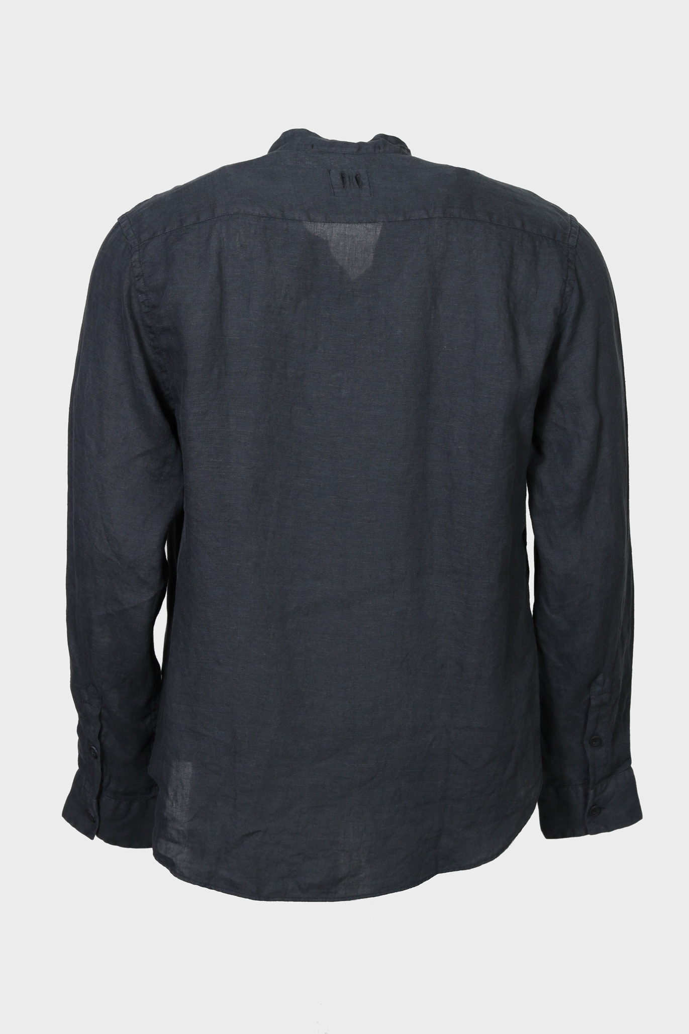 HANNES ROETHER Linen Shirt in Dark Grey
