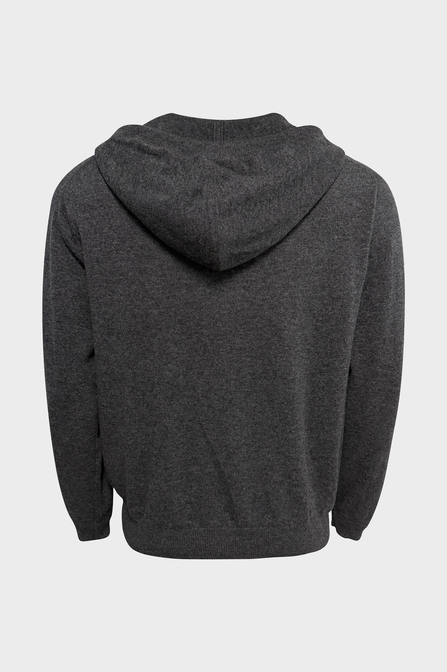 LISA YANG Hooded Zip Sweater in Graphite