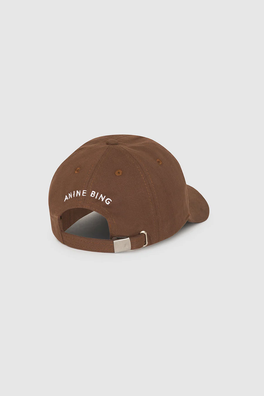 ANINE BING Jeremy Baseball Cap in Dark Camel