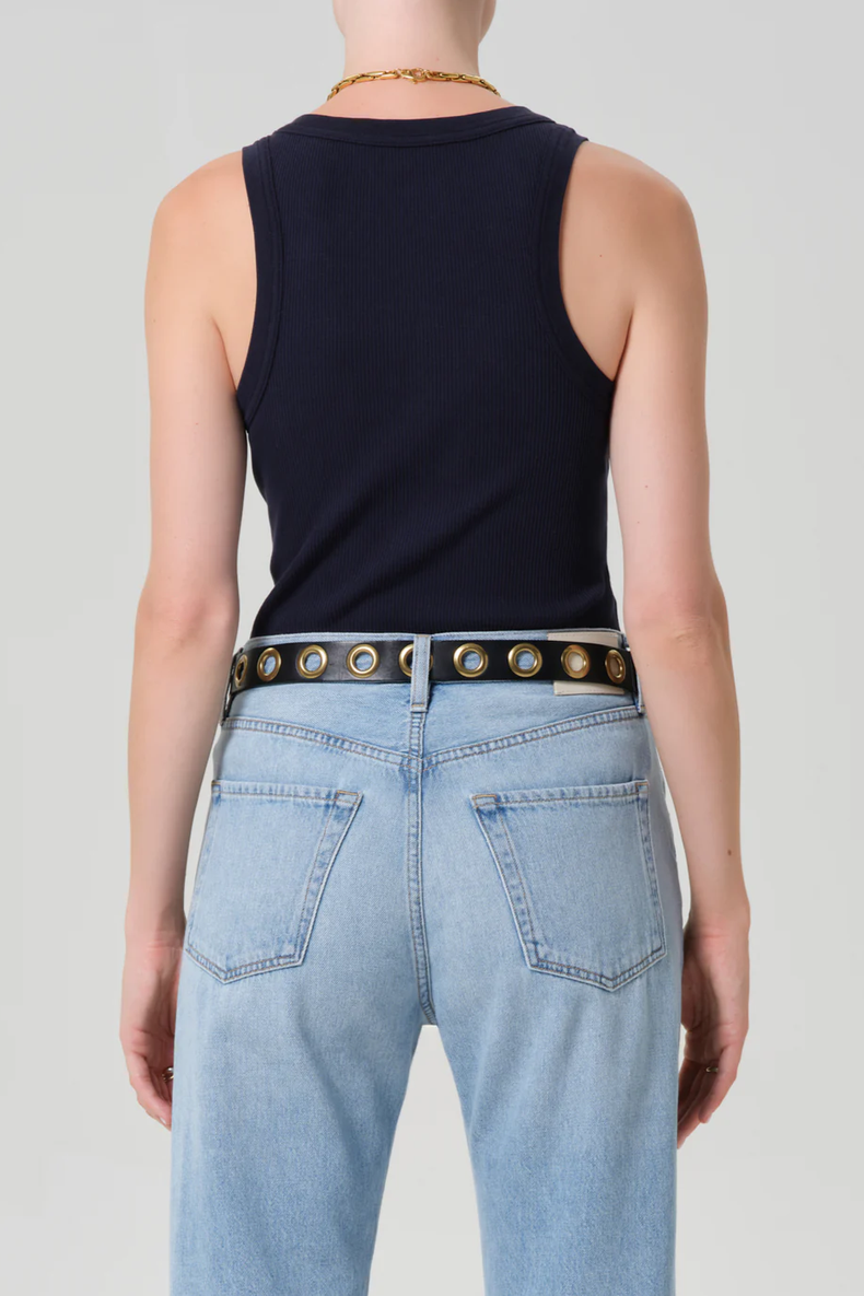 CITIZENS OF HUMANITY Isabel Tank Top in Navy L