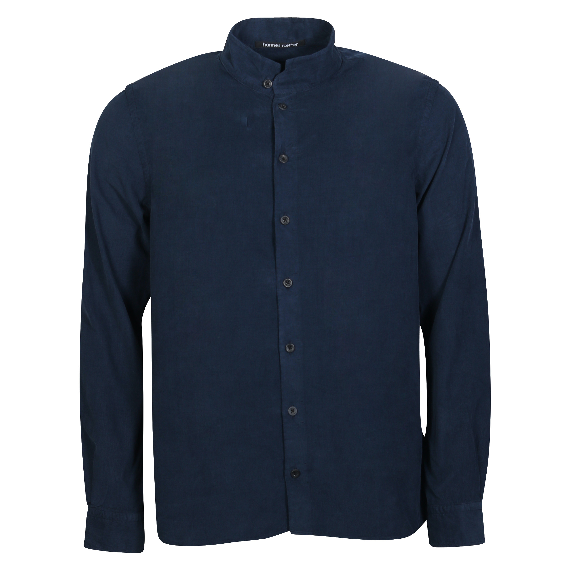 Hannes Roether Fine Corduroy Shirt in Navy