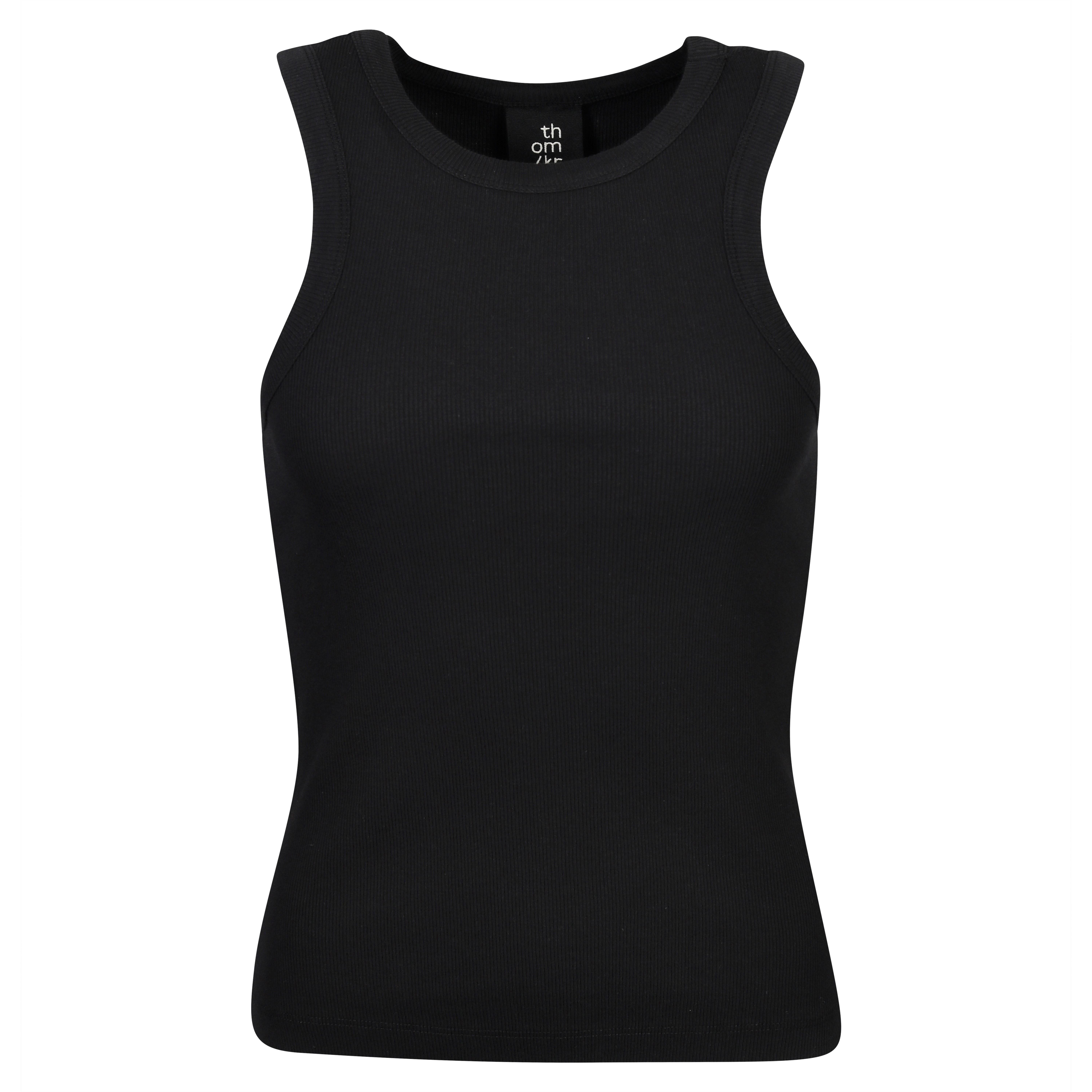 Thom Krom Rib Tank in Black