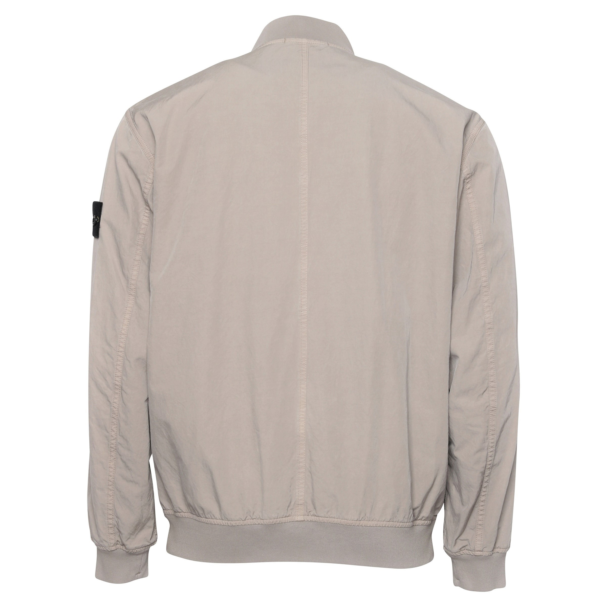 Stone Island Cupro Cotton Twill Light Bomber Jacket in Dove Grey M