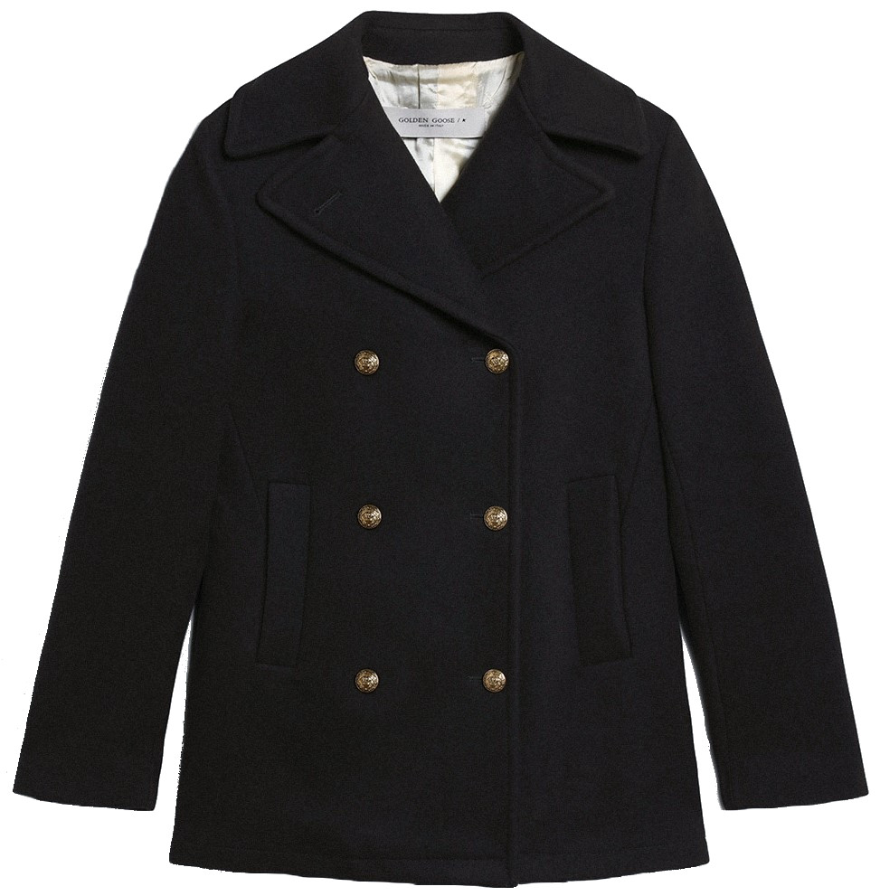 GOLDEN GOOSE Peacoat in Navy