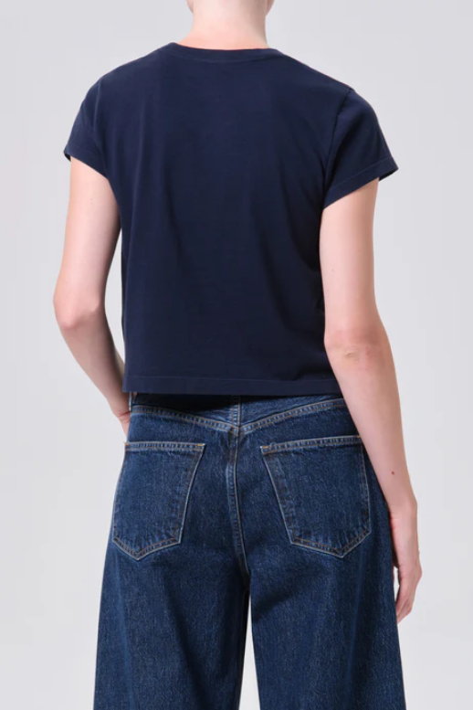 AGOLDE Adine Tee in Navy