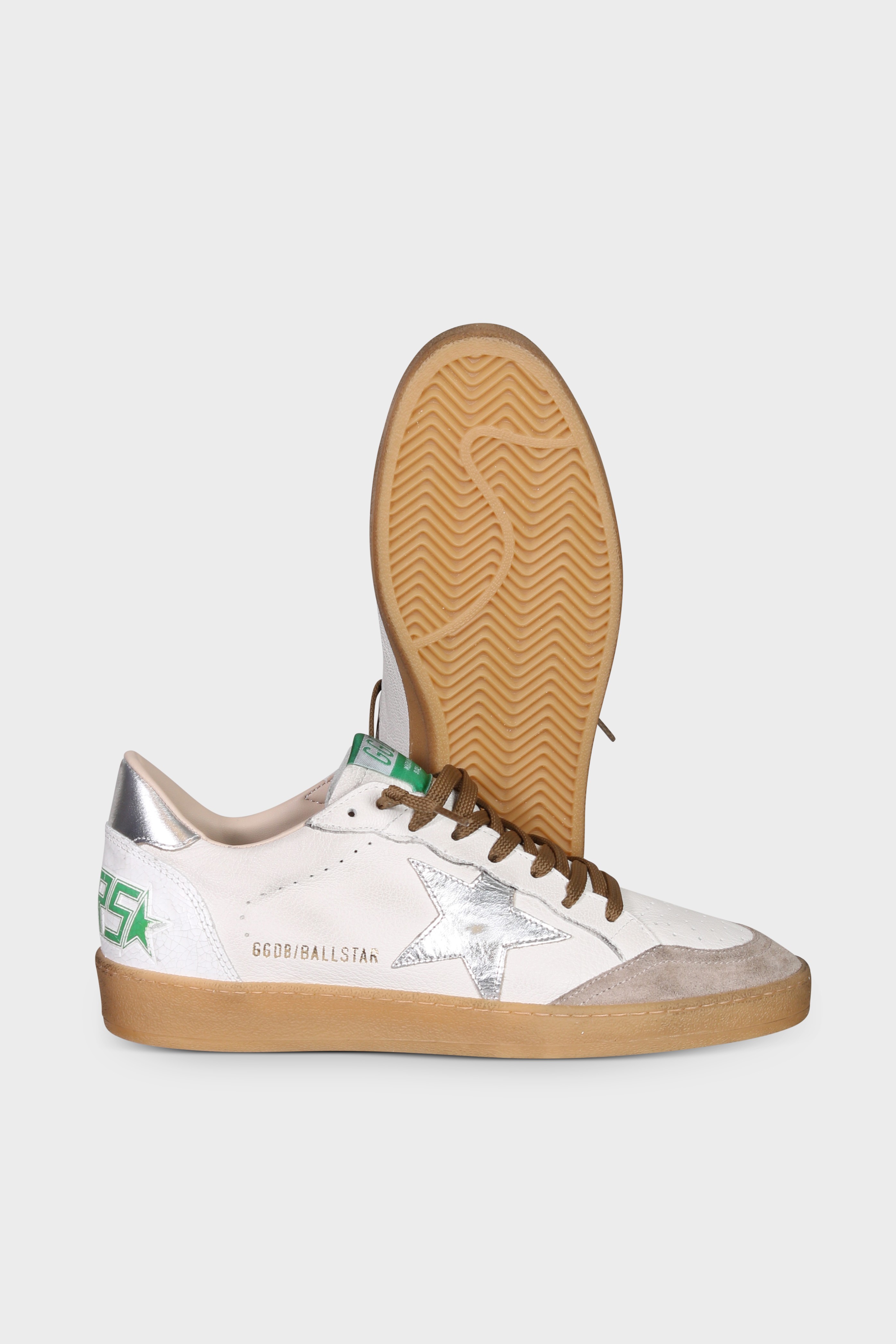 GOLDEN GOOSE Ballstar White/Beige/Silver