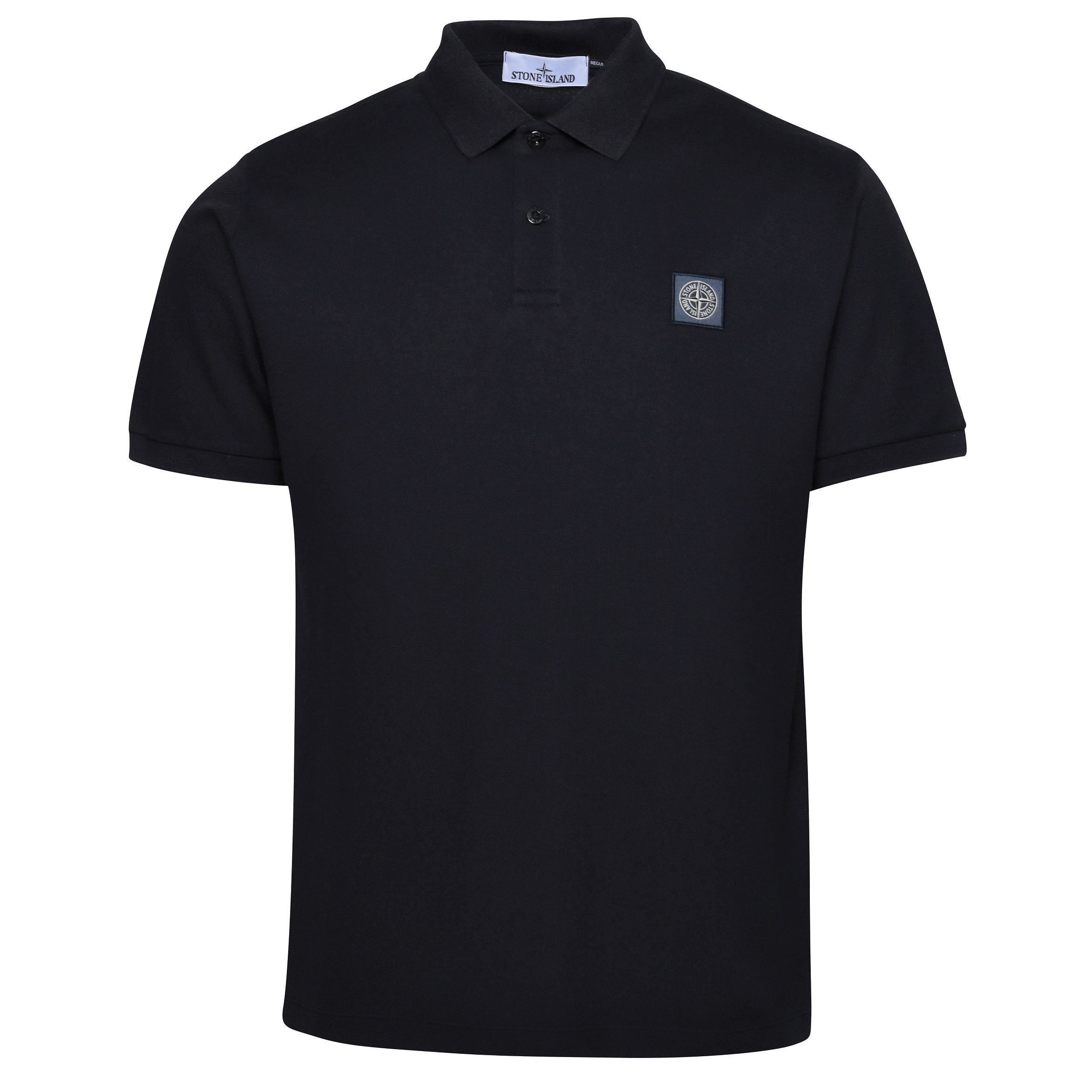 Stone Island Regular Fit Polo Shirt in Navy Blue L