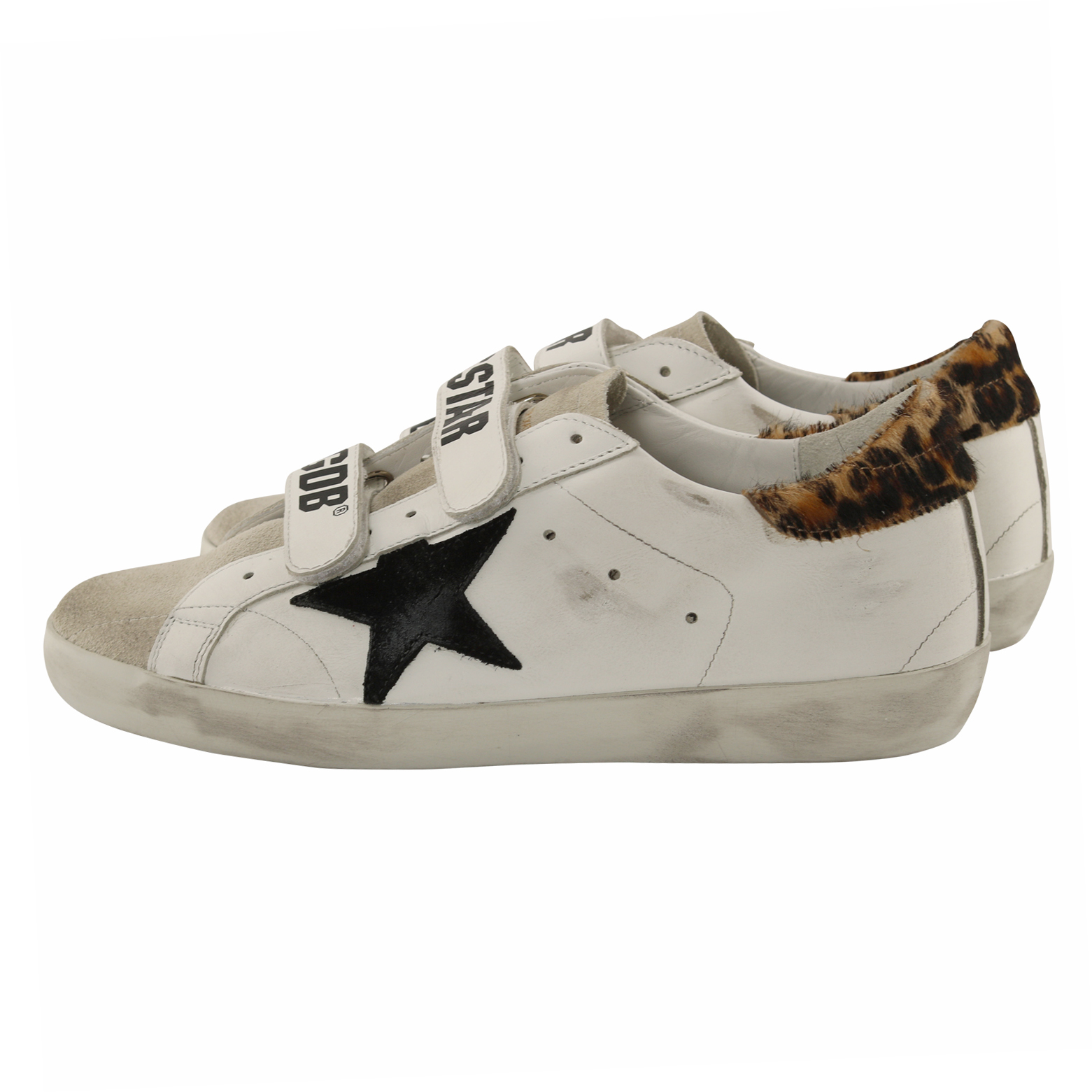 Golden Goose Sneaker Old School White/Leo