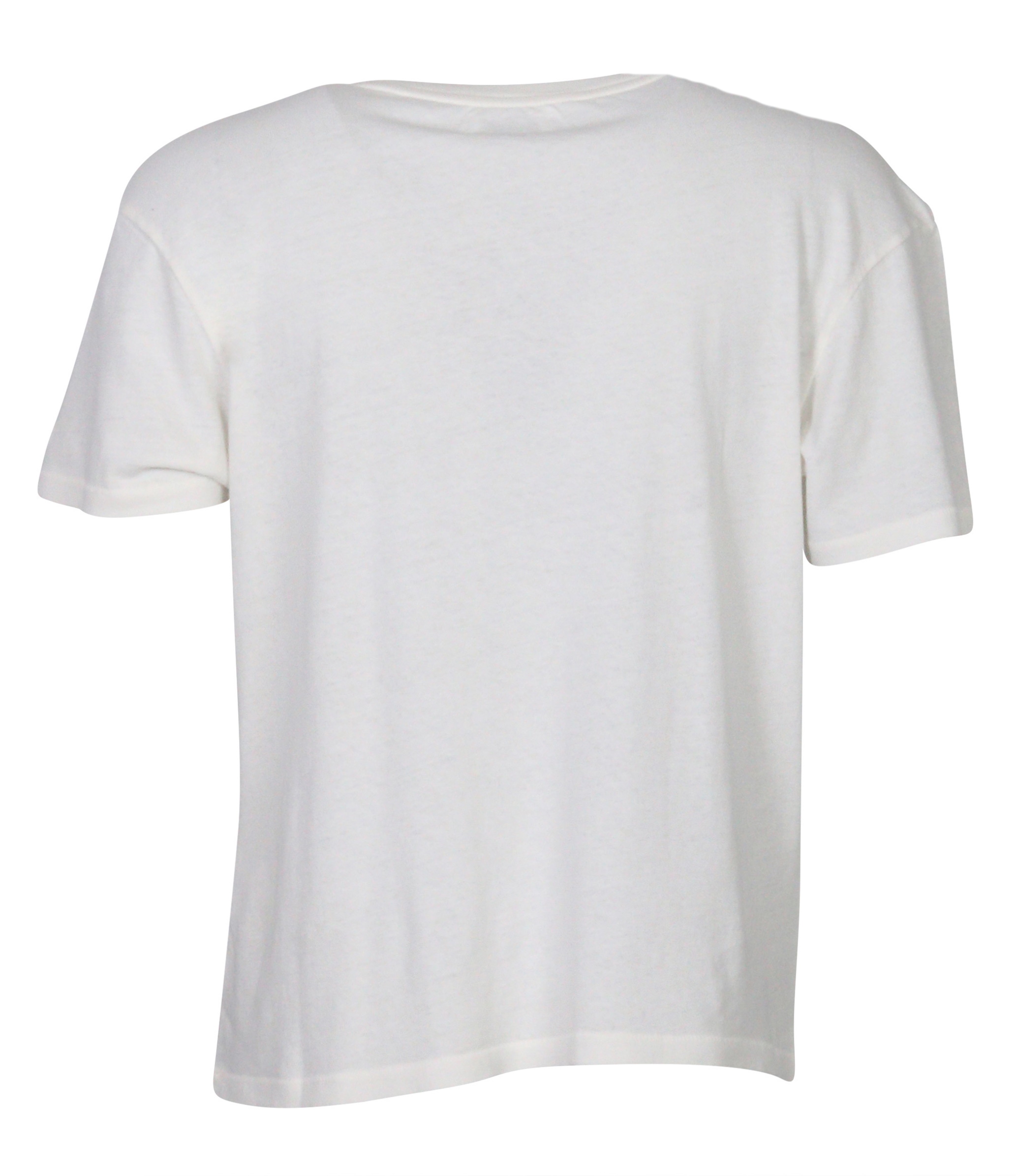 Anine Bing T-Shirt Ecru Printed L