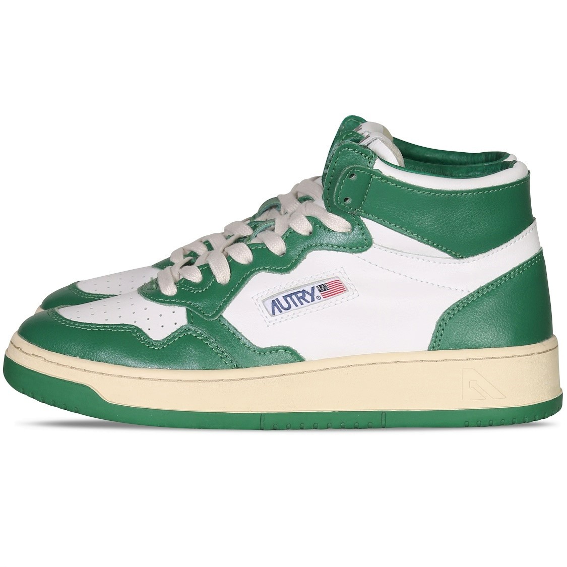 AUTRY ACTION SHOES Mid Sneaker White/Green